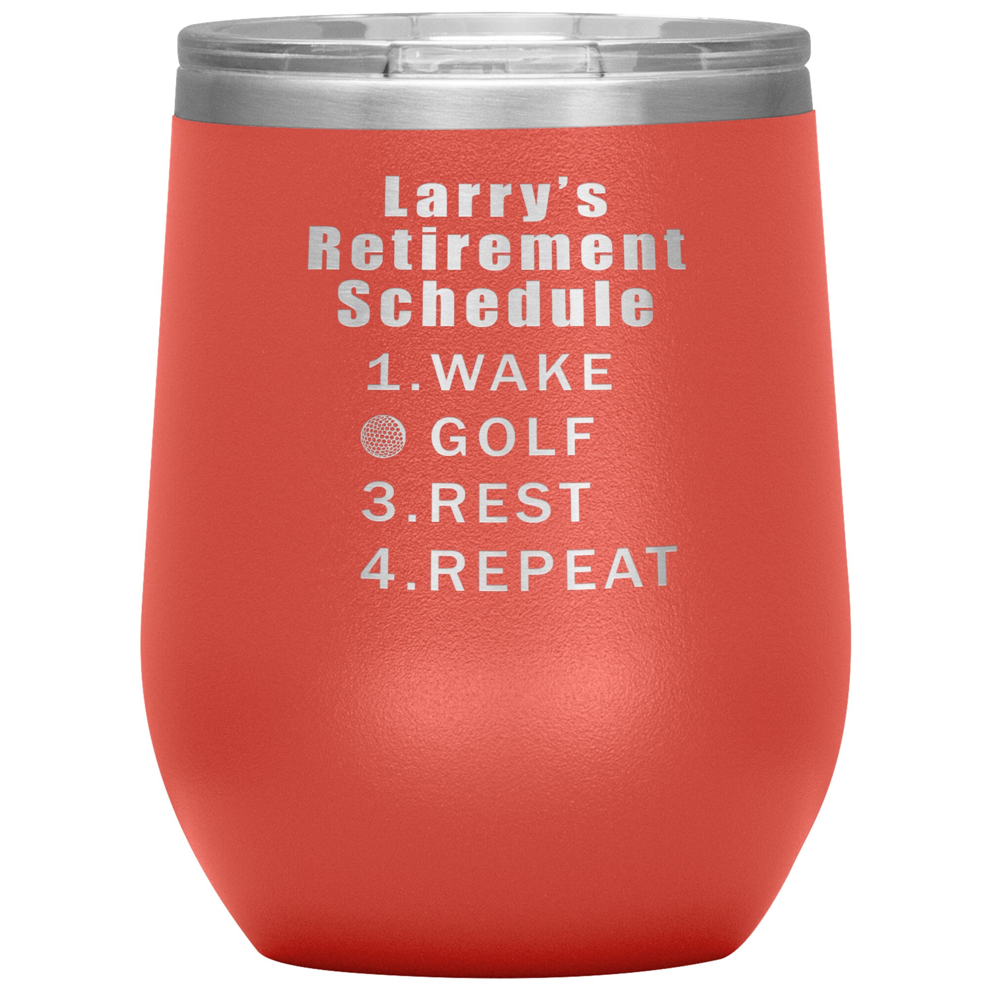 Retirement Schedule Golf Tumbler