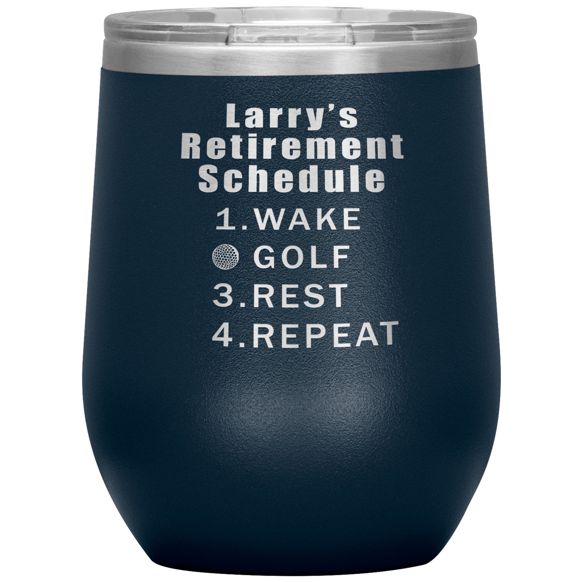 Retirement Schedule Golf Tumbler