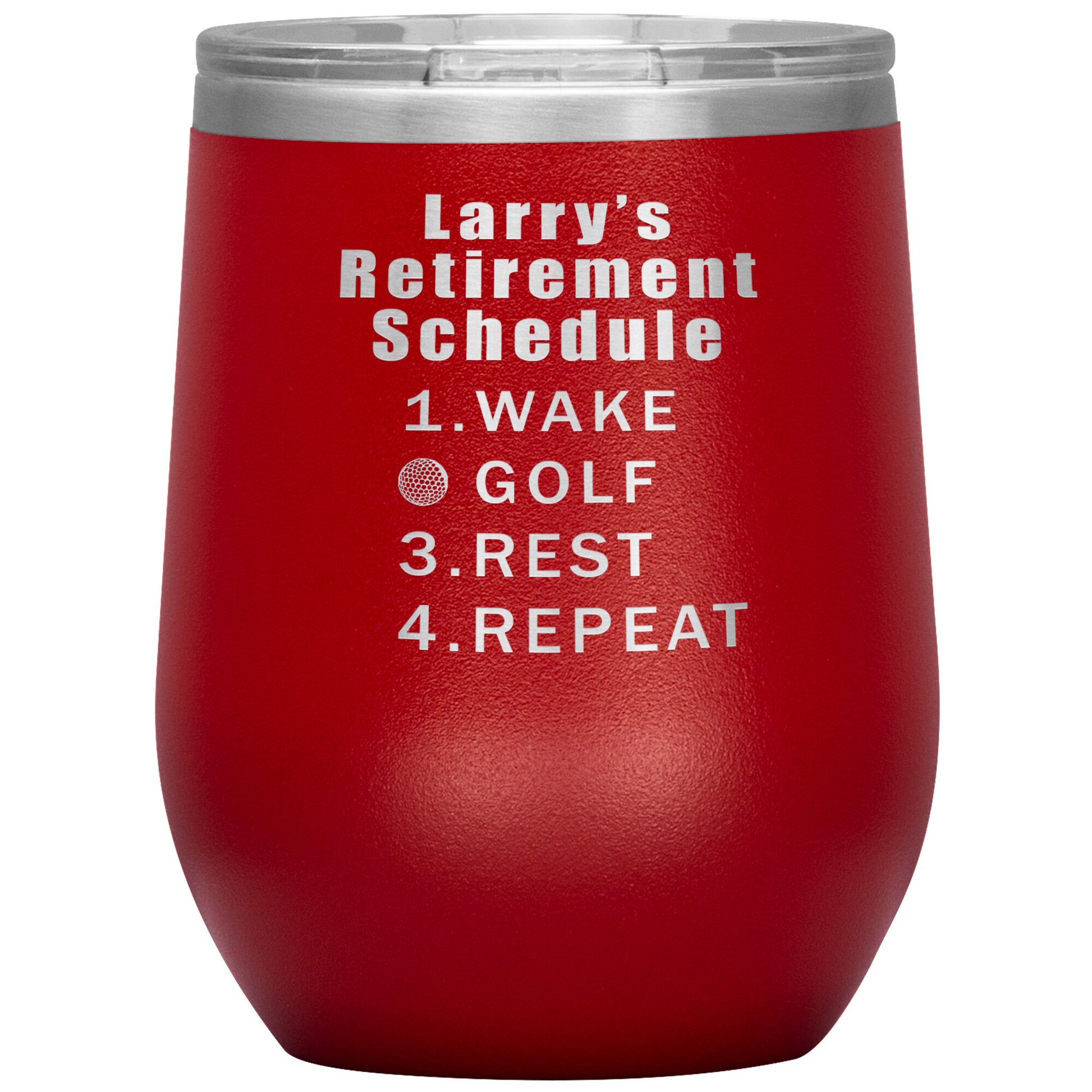 Retirement Schedule Golf Tumbler