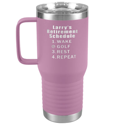 Retirement Schedule Golf Tumbler