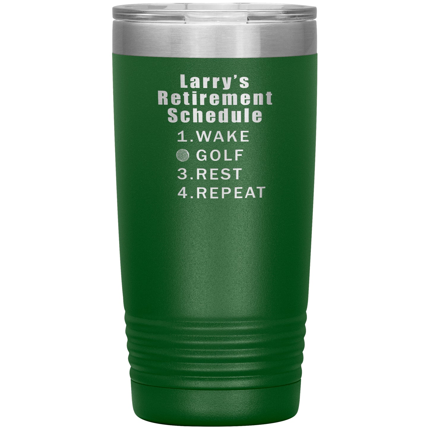 Retirement Schedule Golf Tumbler