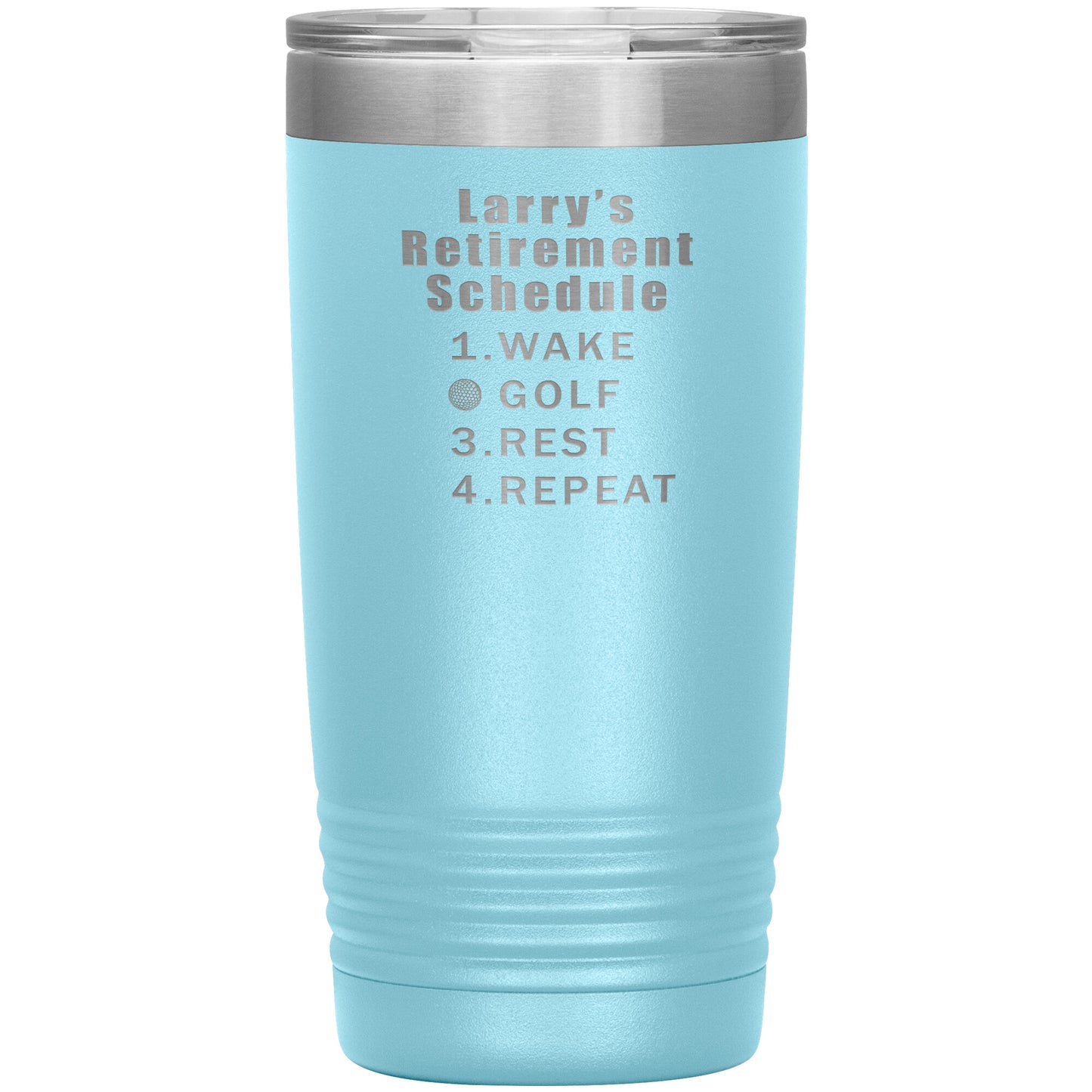 Retirement Schedule Golf Tumbler