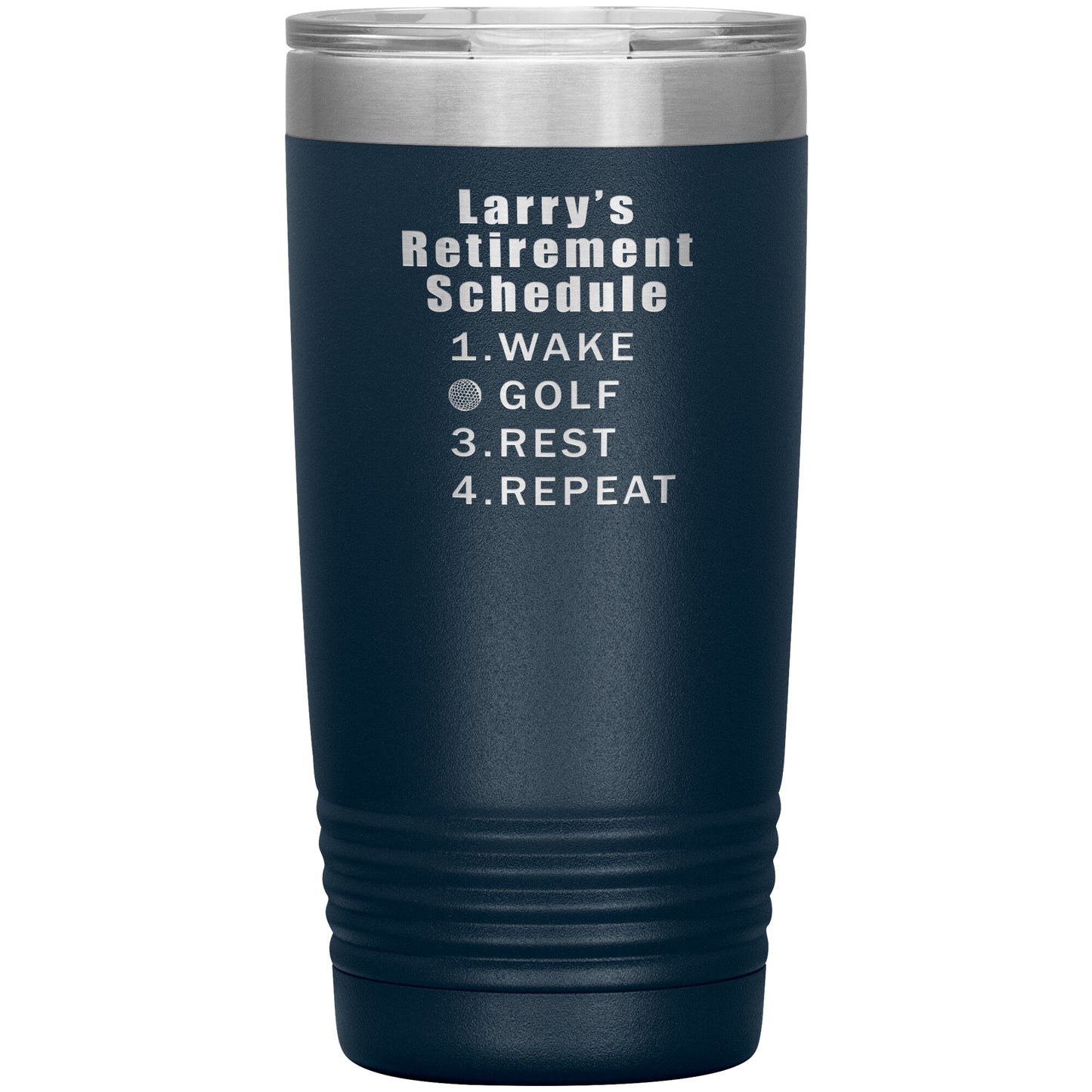 Retirement Schedule Golf Tumbler