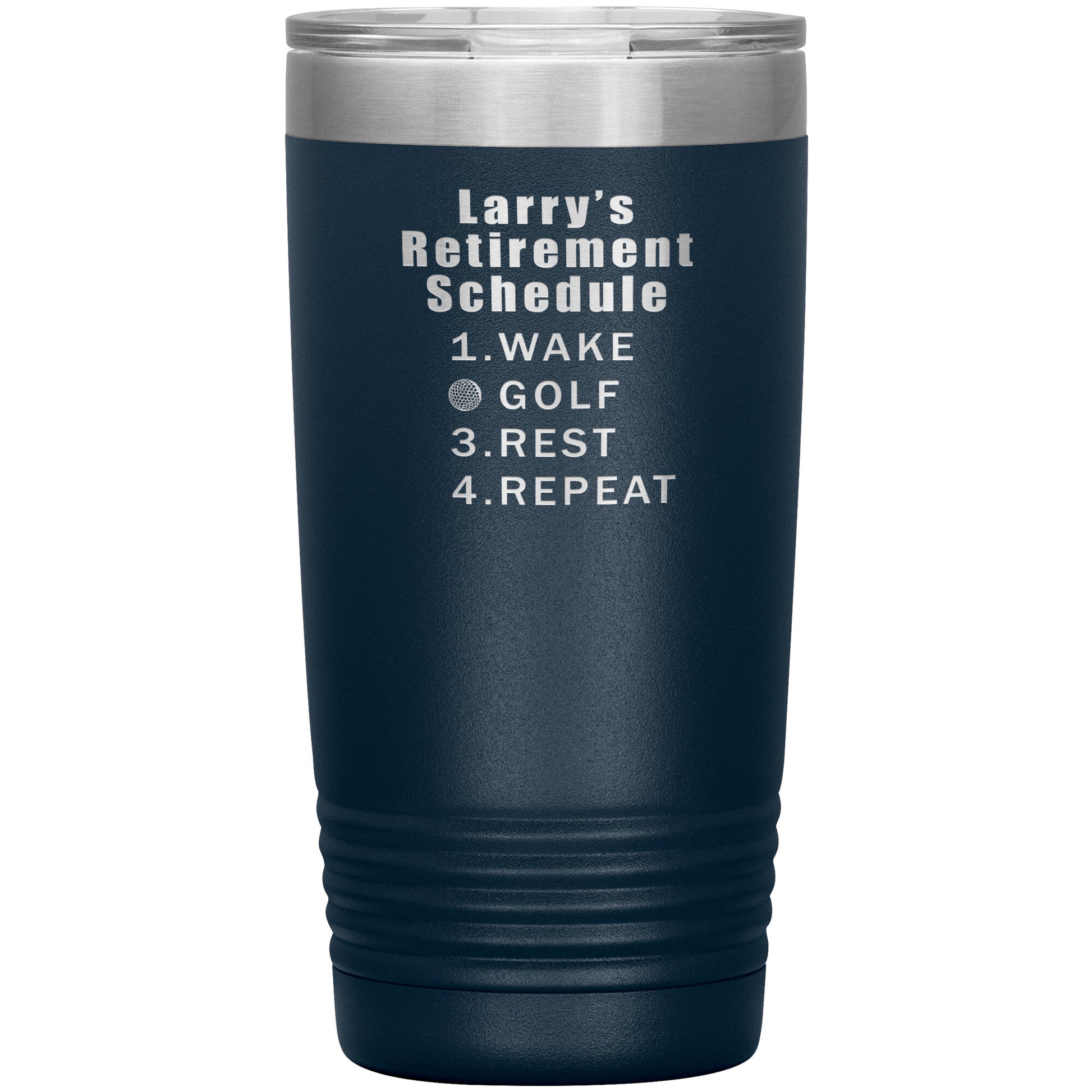 Retirement Schedule Golf Tumbler