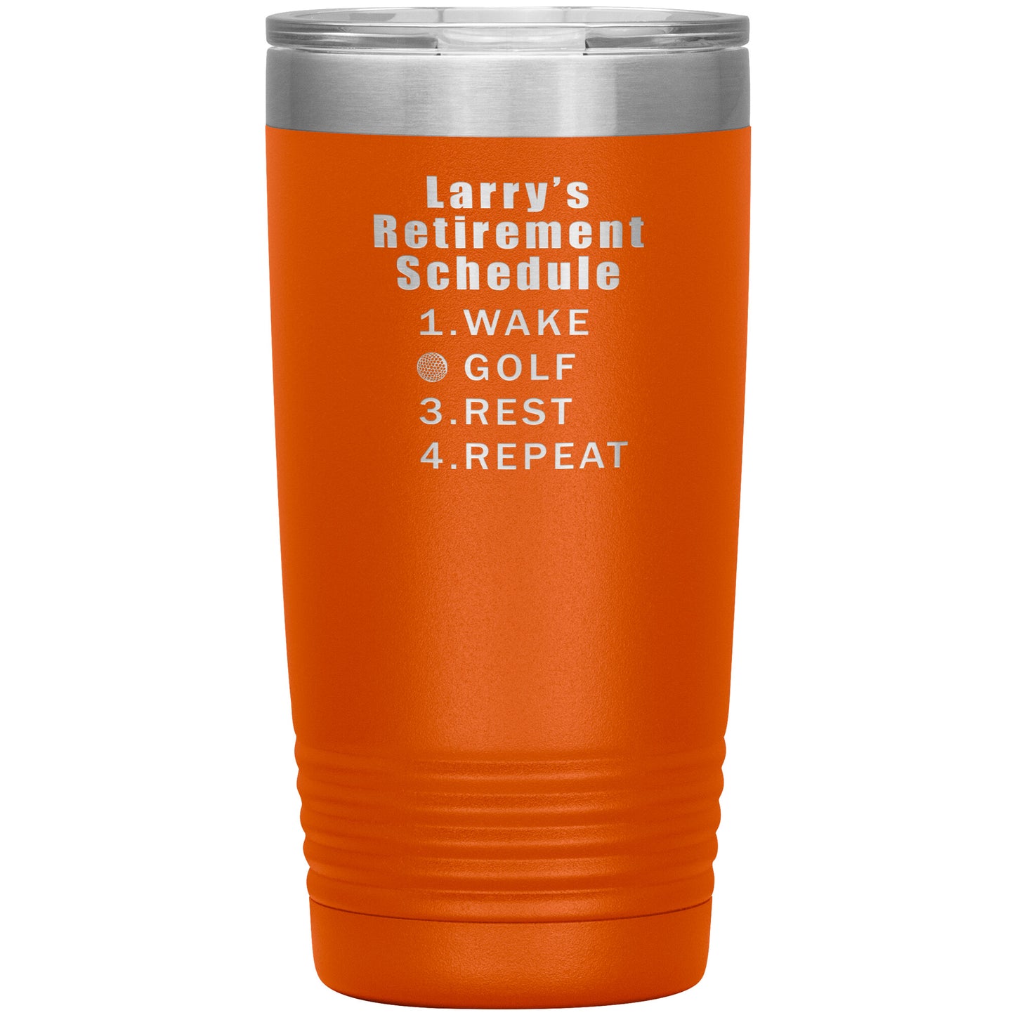 Retirement Schedule Golf Tumbler