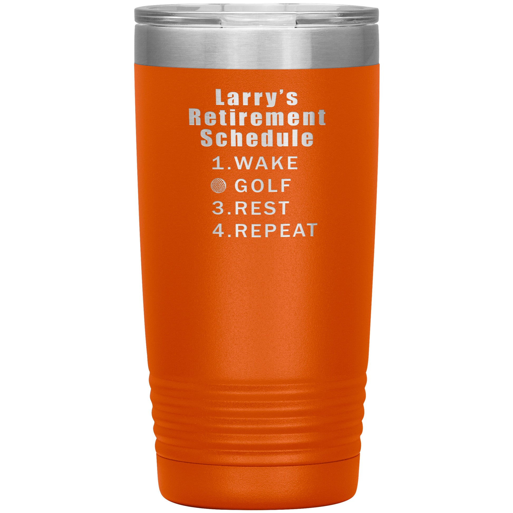 Retirement Schedule Golf Tumbler
