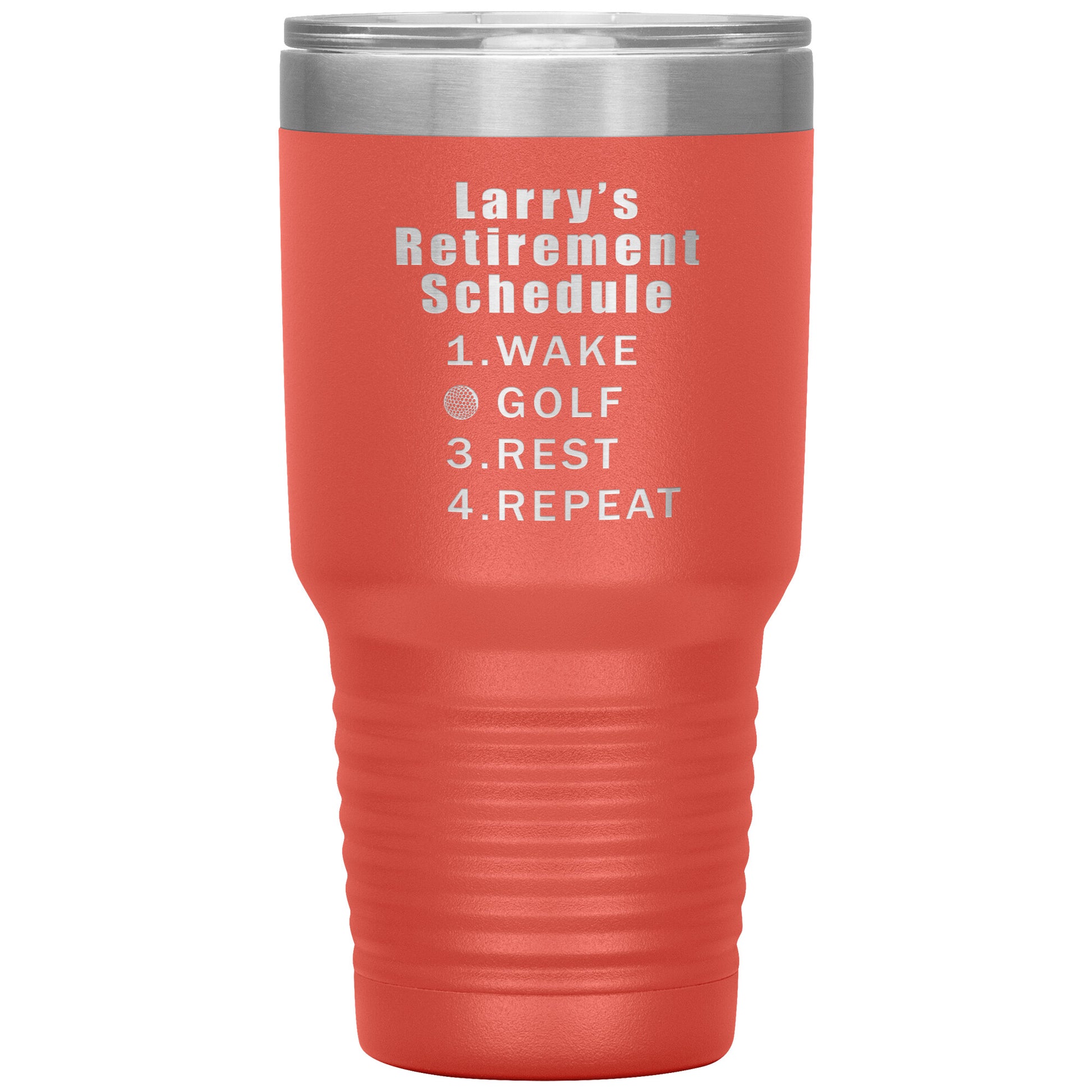 Retirement Schedule Golf Tumbler