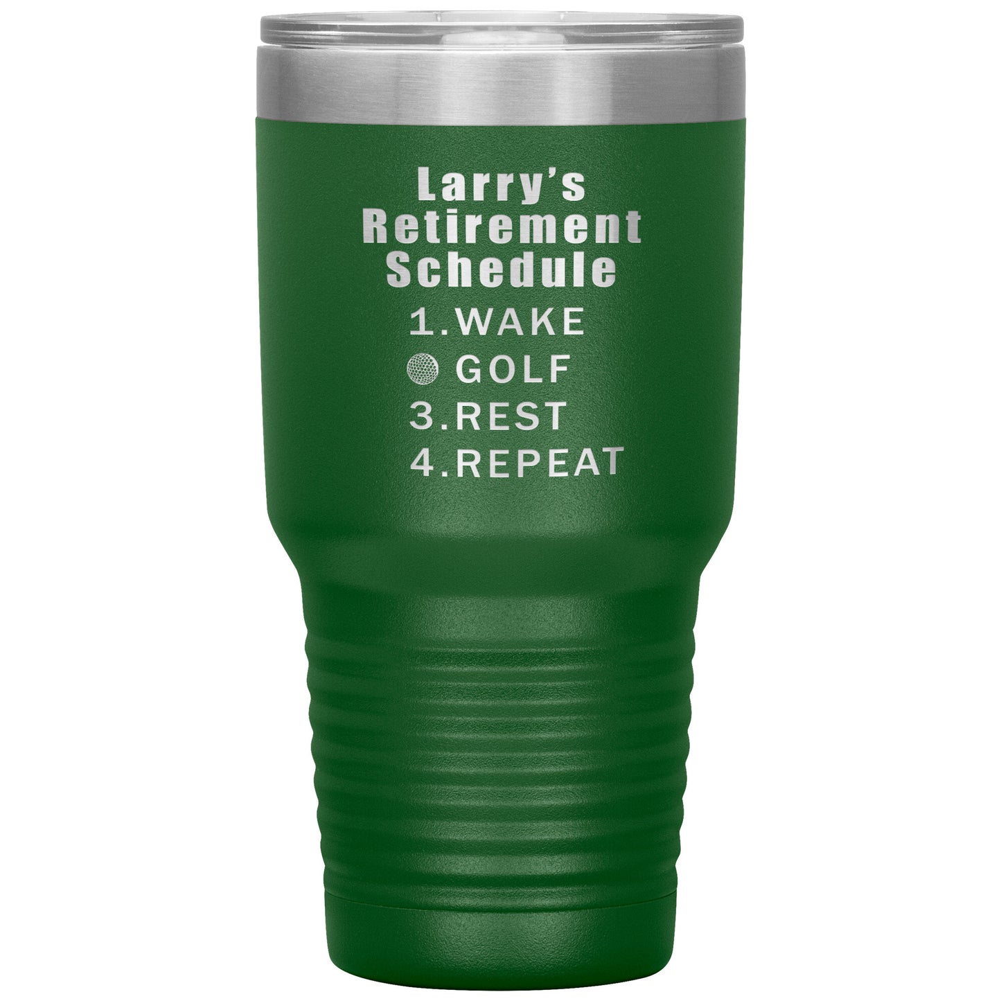 Retirement Schedule Golf Tumbler