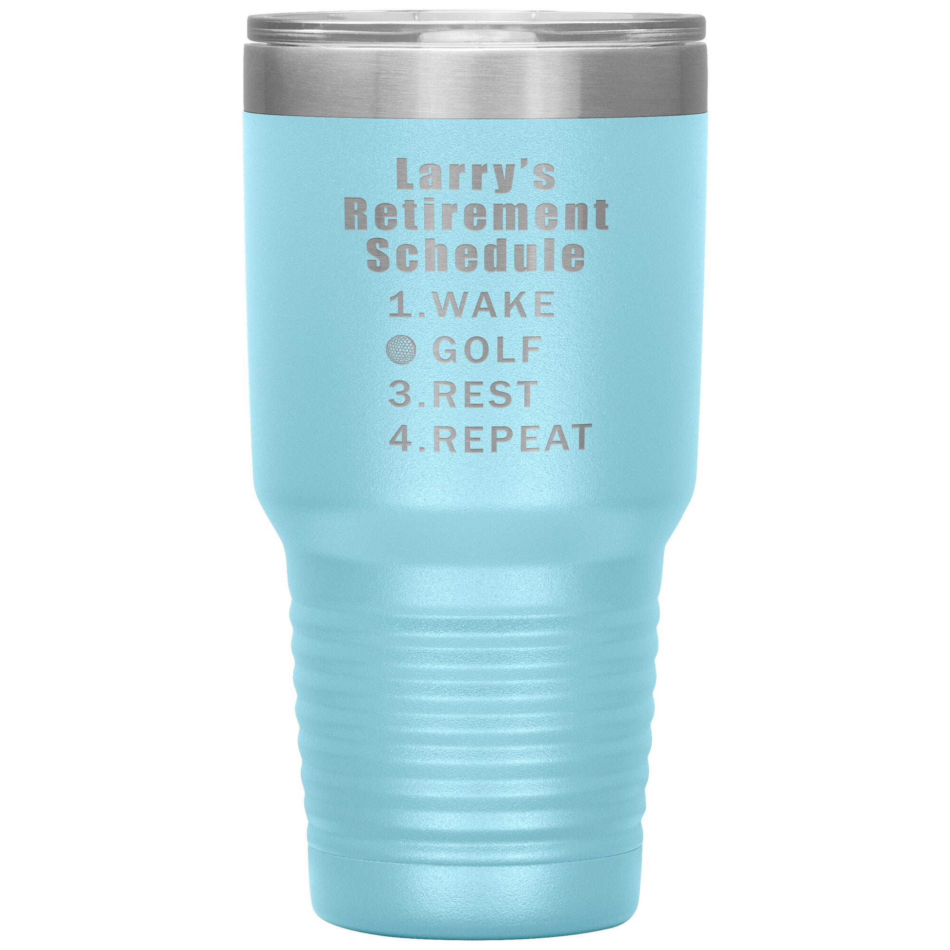 Retirement Schedule Golf Tumbler