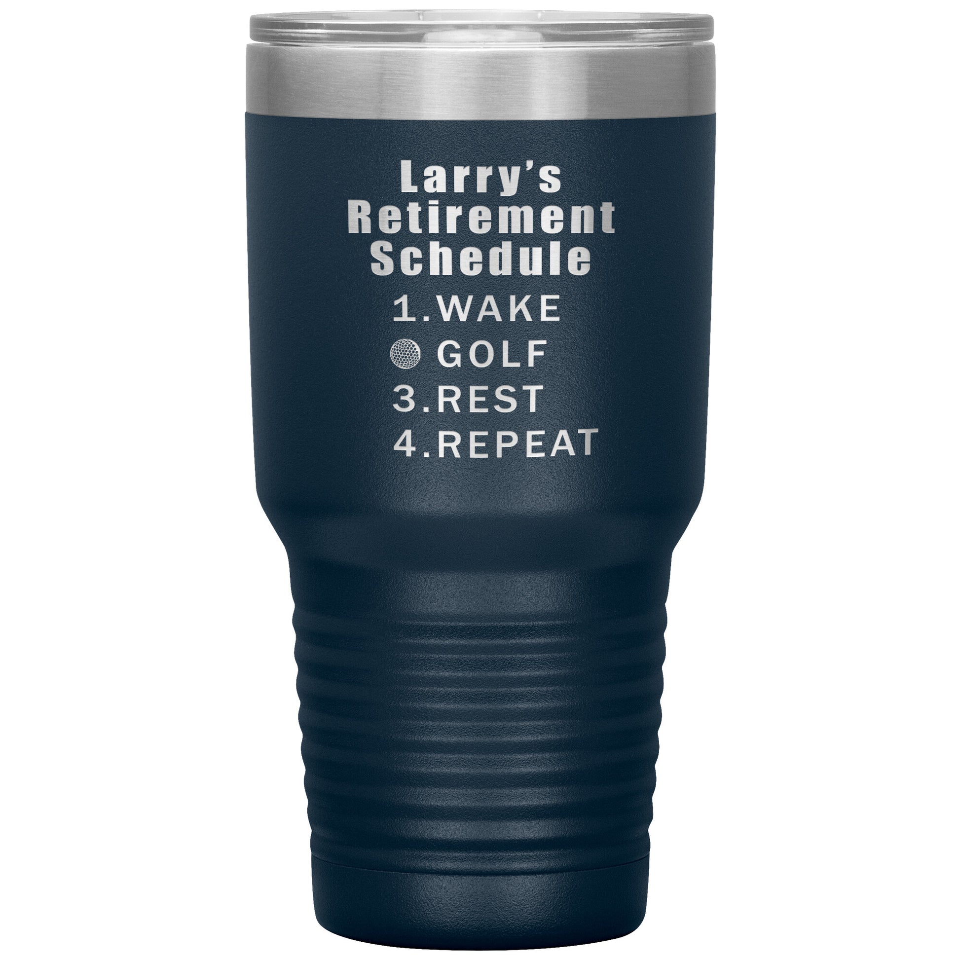 Retirement Schedule Golf Tumbler