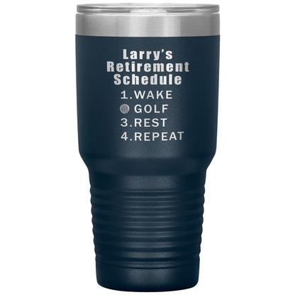Retirement Schedule Golf Tumbler