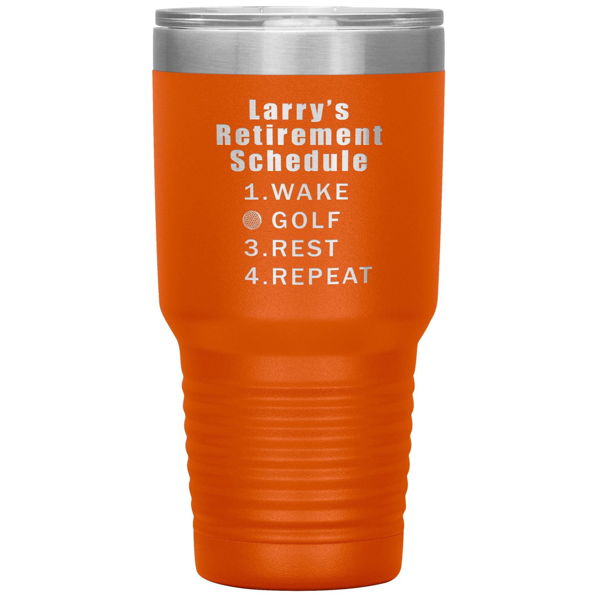 Retirement Schedule Golf Tumbler