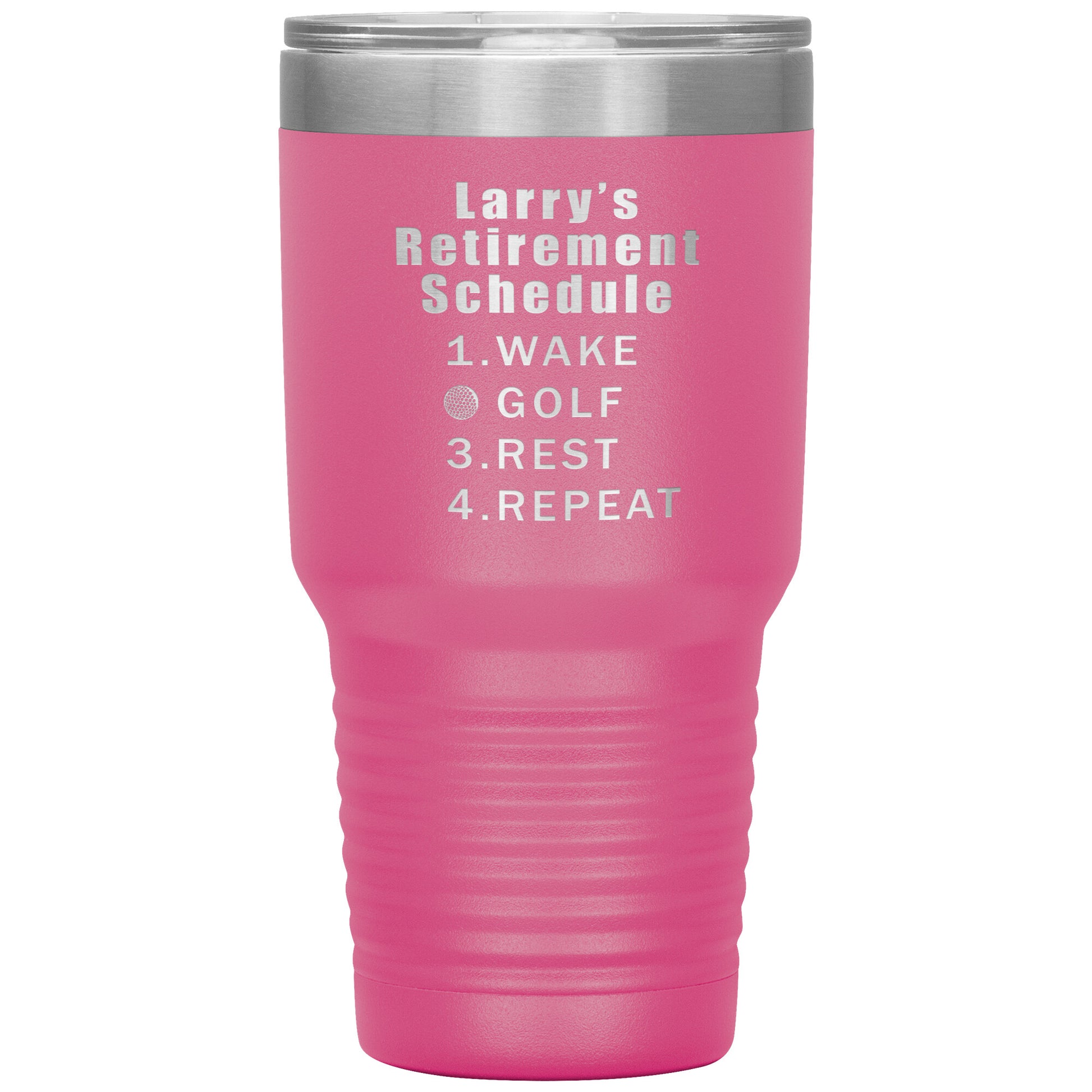 Retirement Schedule Golf Tumbler