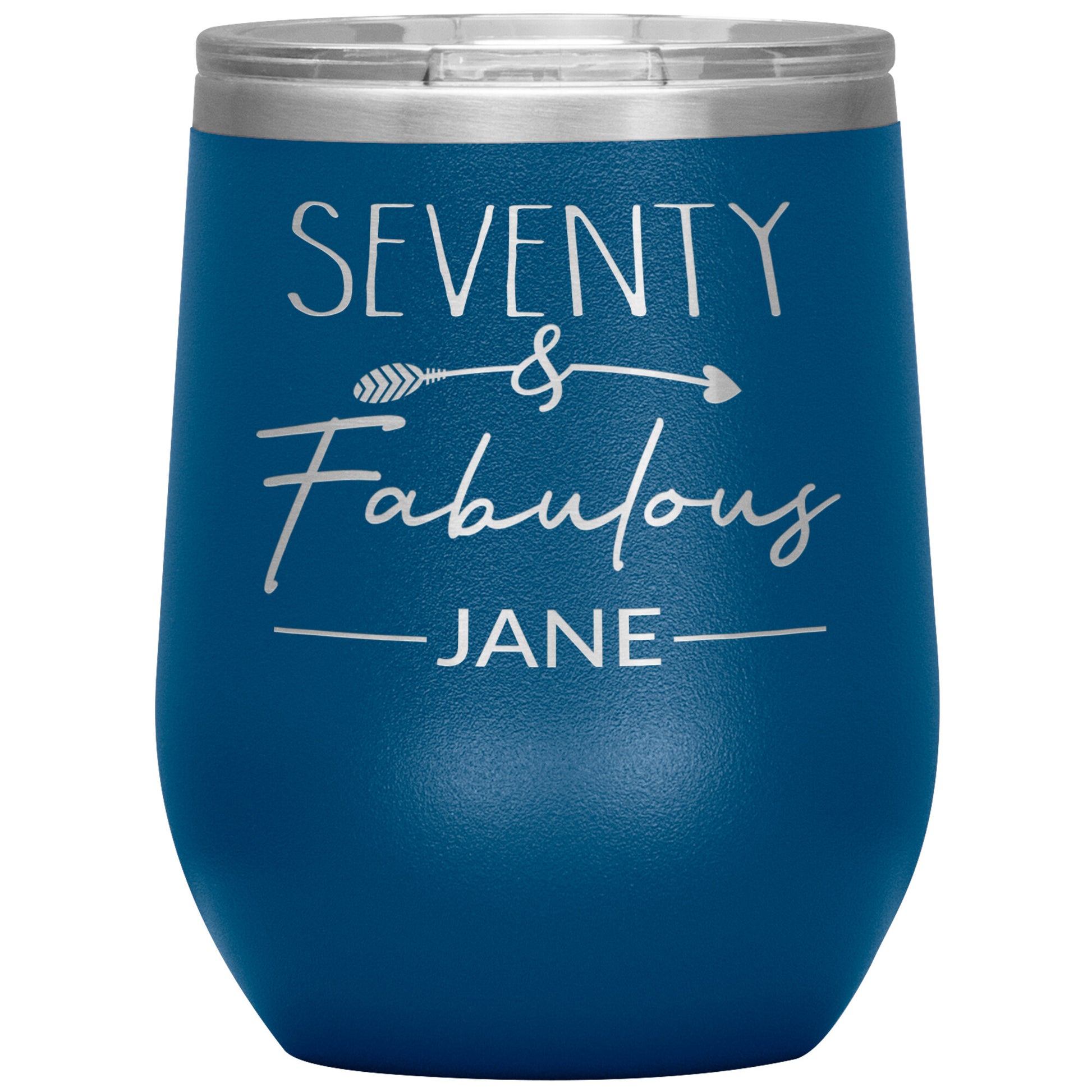 Seventy and Fabulous Name Tumbler