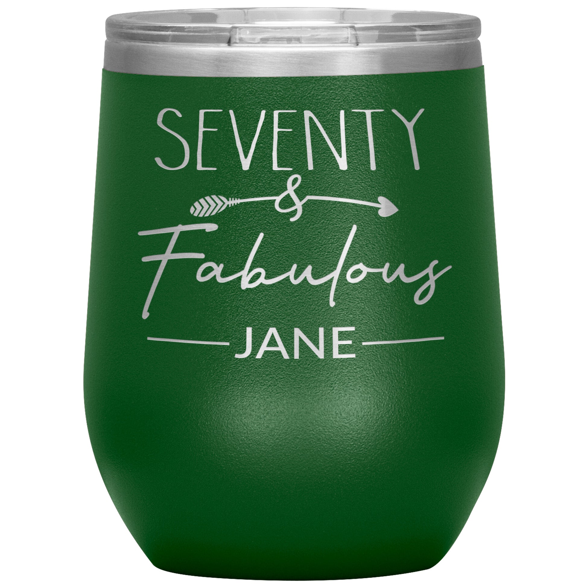 Seventy and Fabulous Name Tumbler
