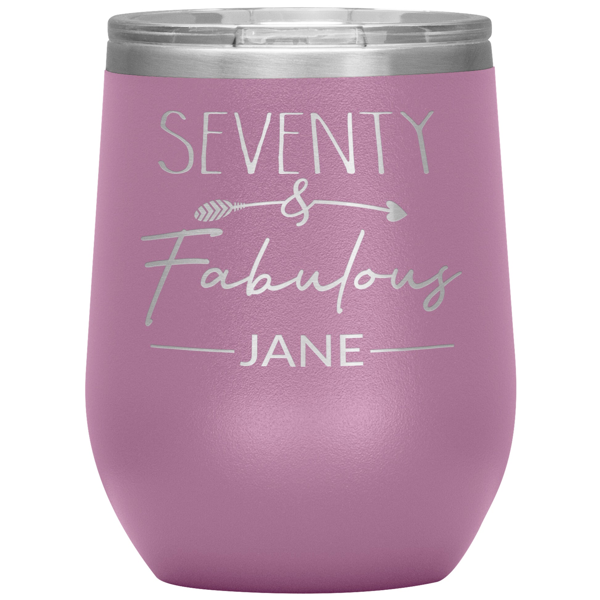 Seventy and Fabulous Name Tumbler