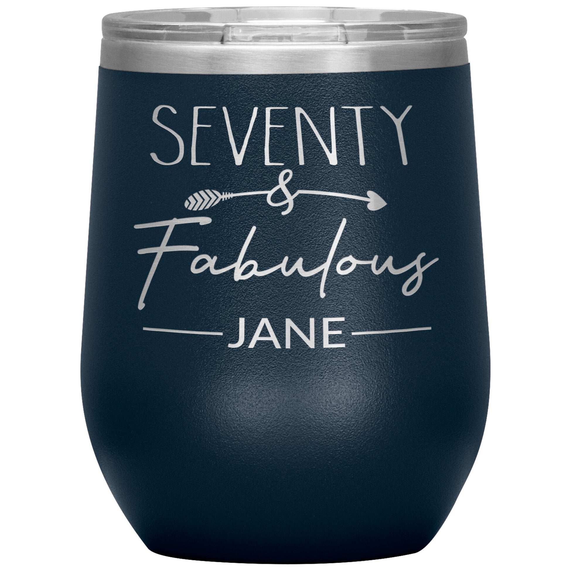 Seventy and Fabulous Name Tumbler