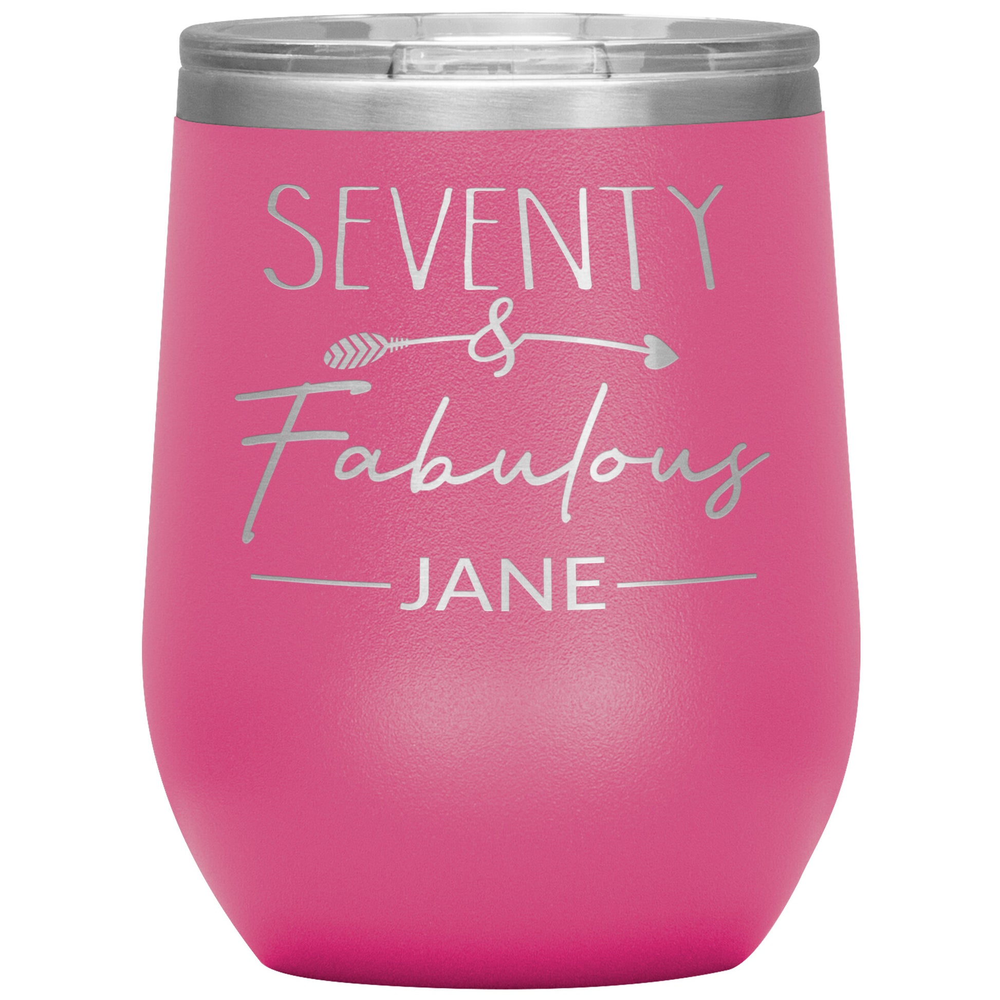 Seventy and Fabulous Name Tumbler