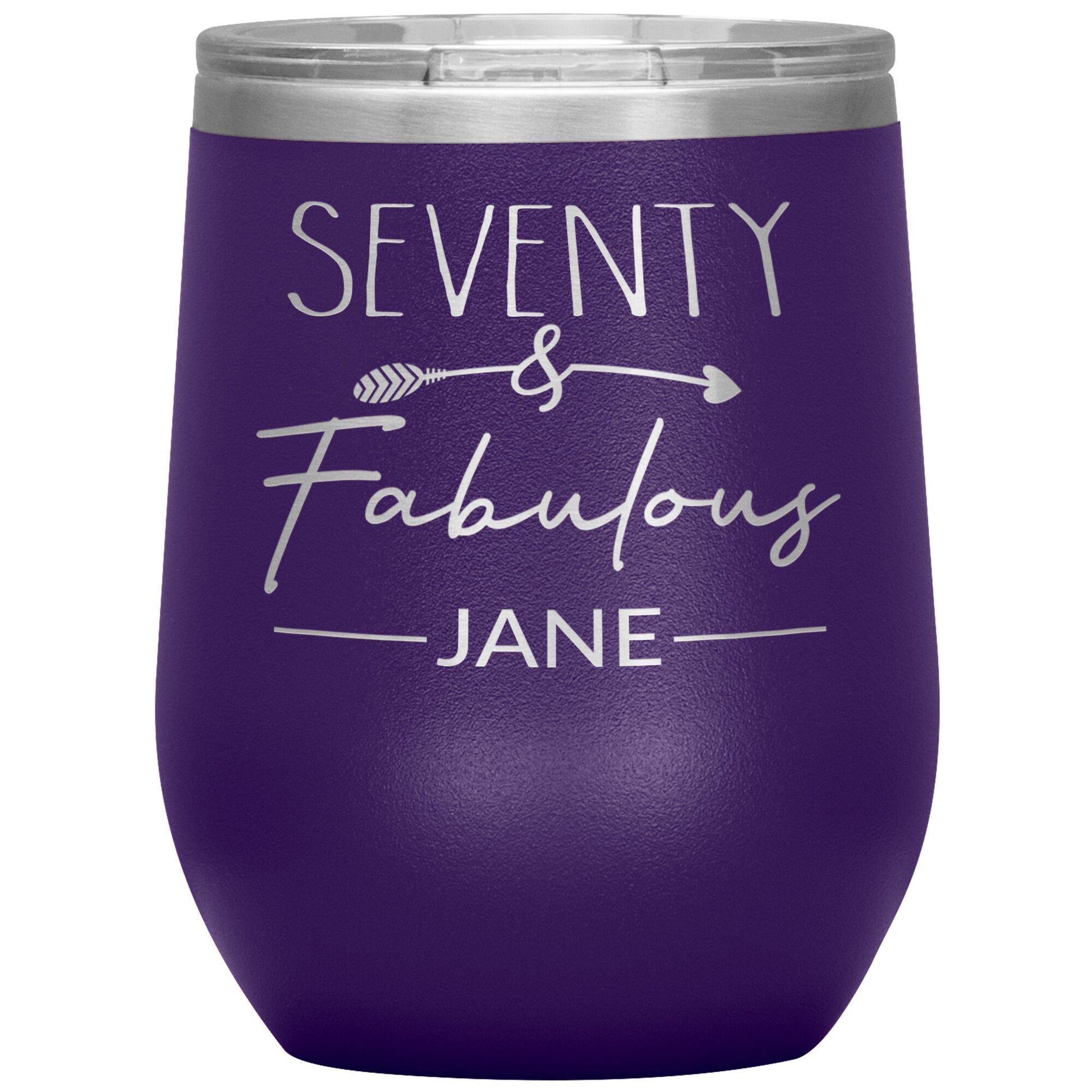 Seventy and Fabulous Name Tumbler