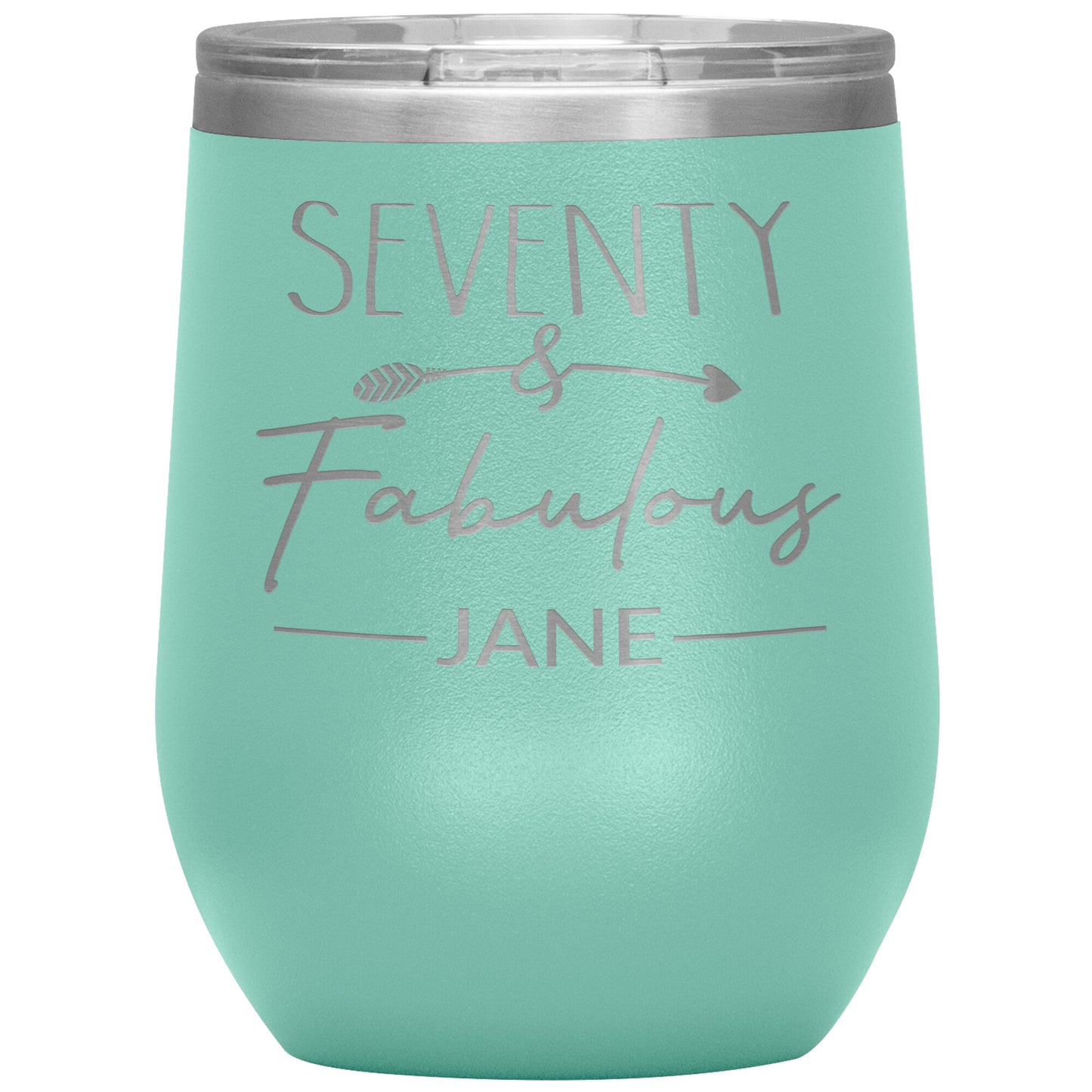 Seventy and Fabulous Name Tumbler