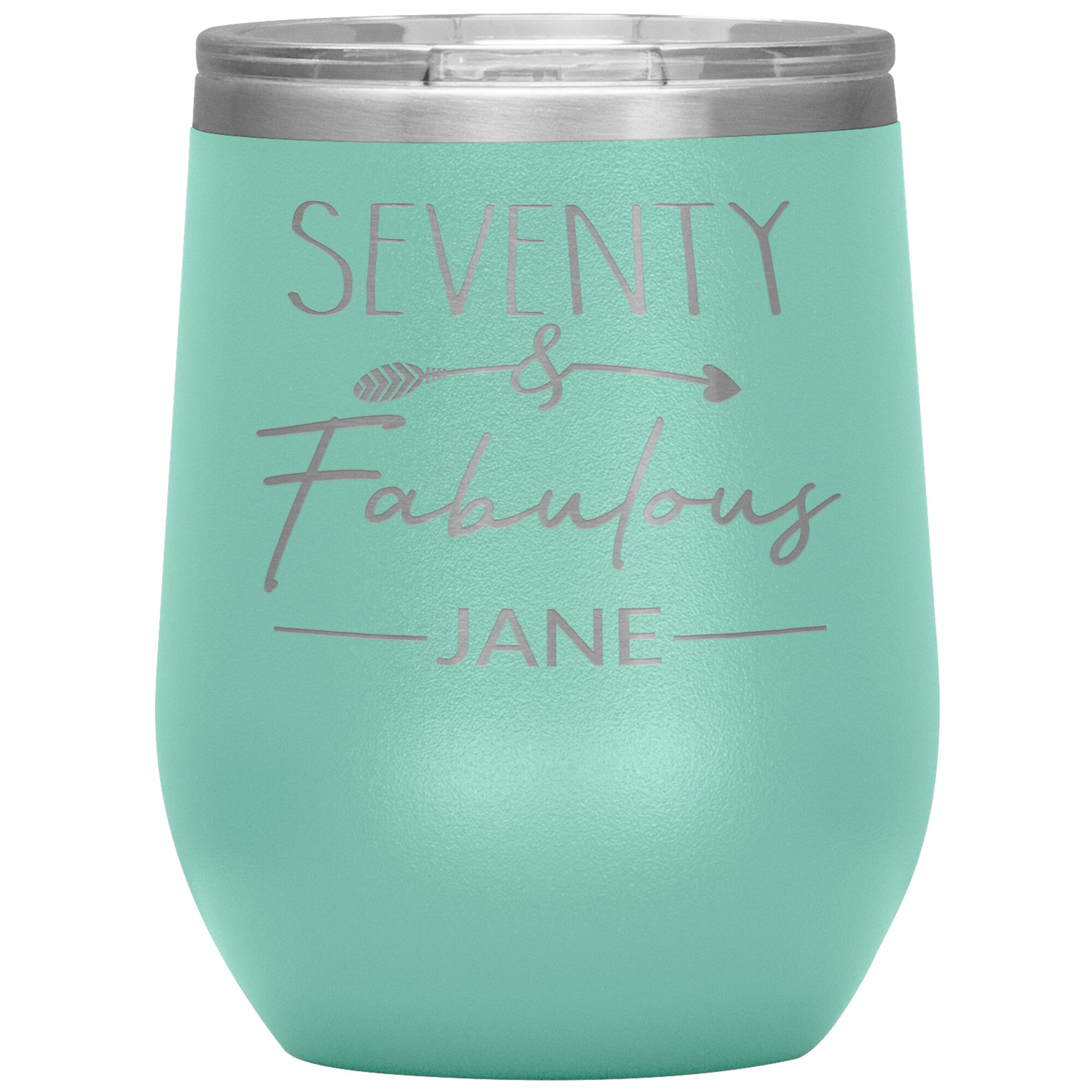 Seventy and Fabulous Name Tumbler