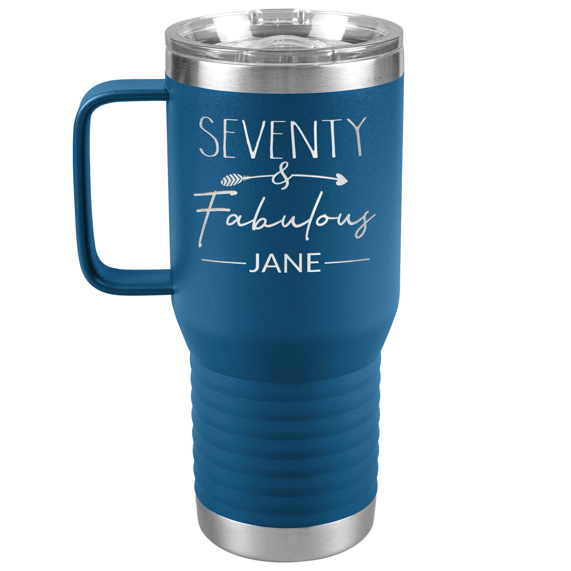Seventy and Fabulous Name Tumbler