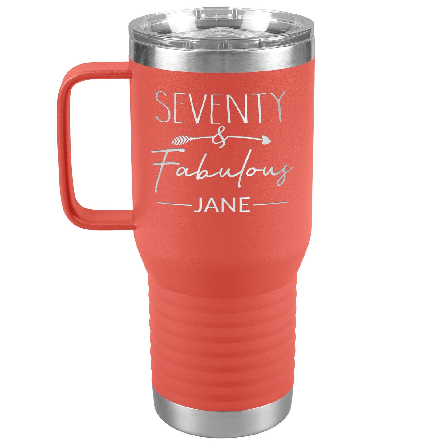 Seventy and Fabulous Name Tumbler