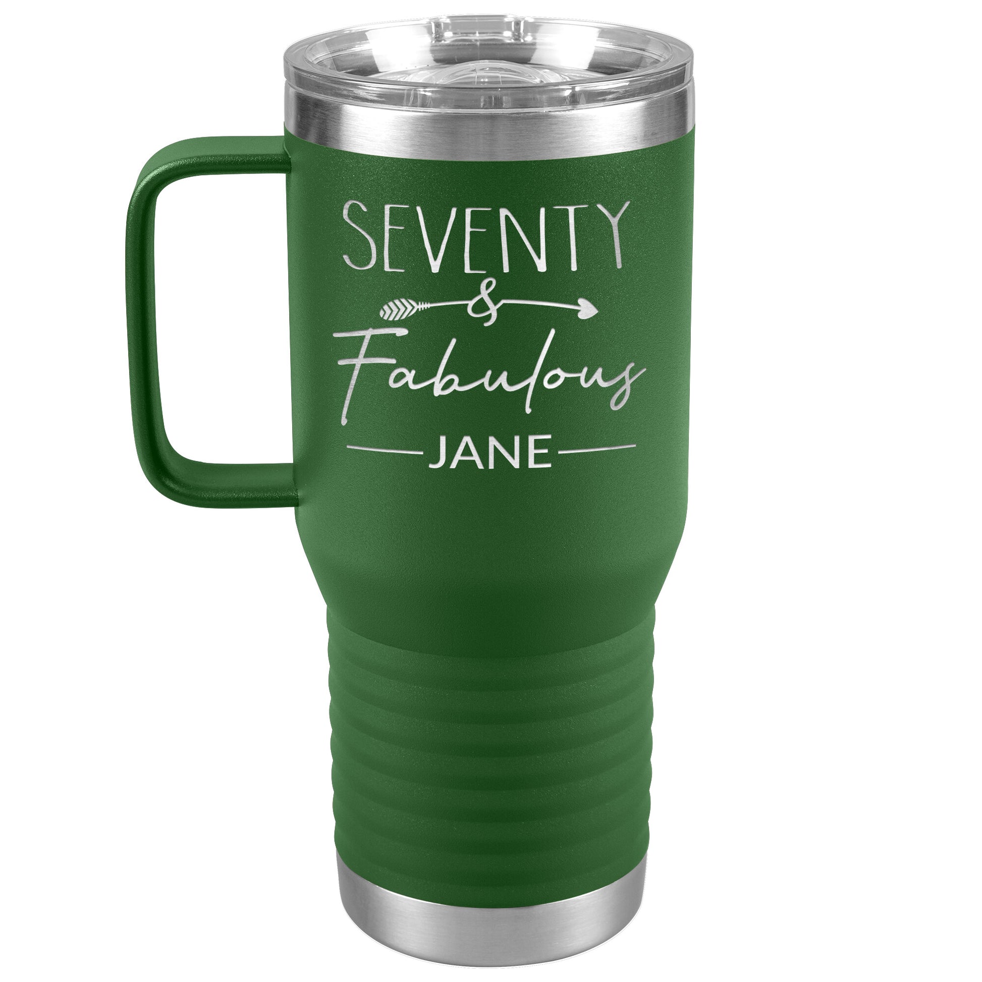 Seventy and Fabulous Name Tumbler