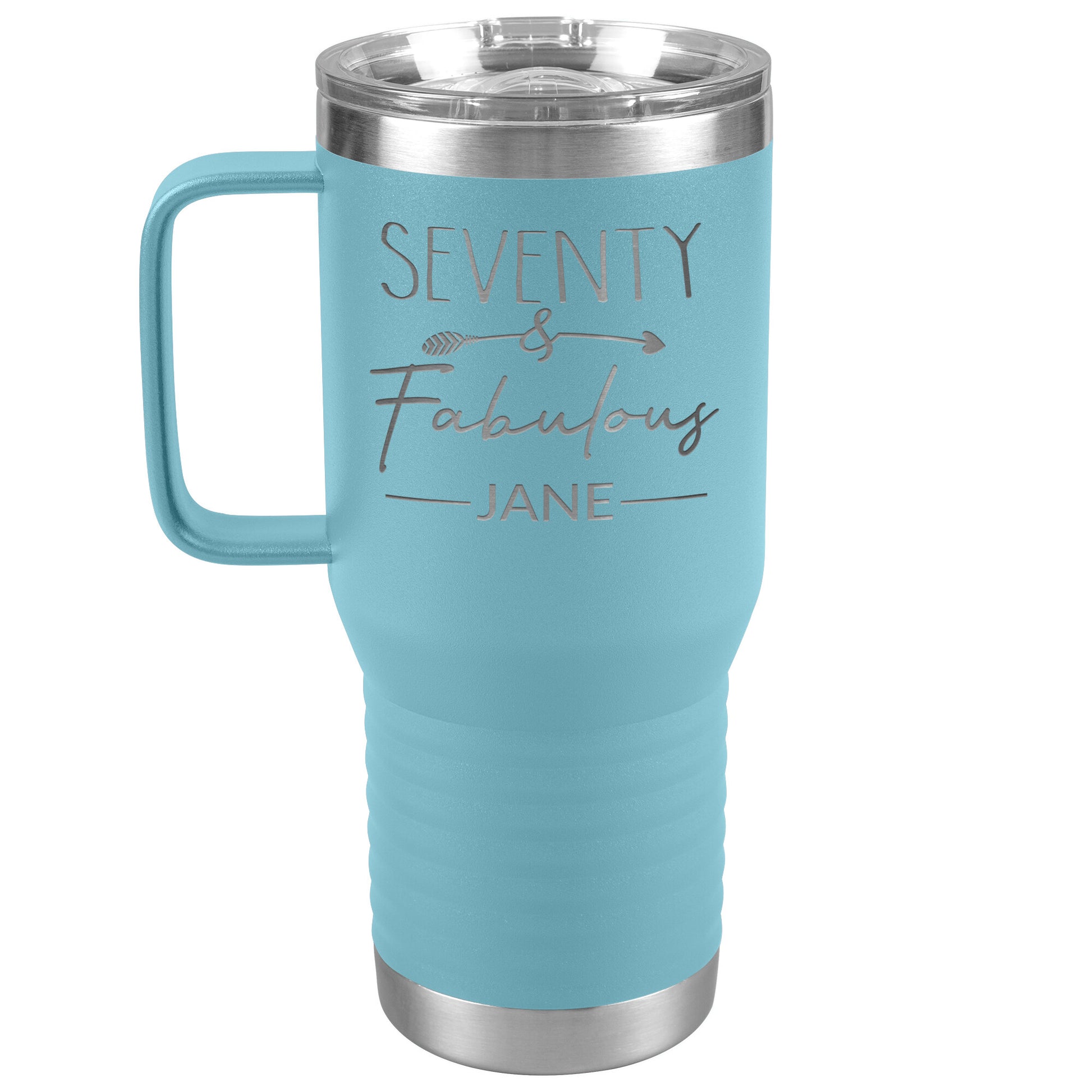 Seventy and Fabulous Name Tumbler