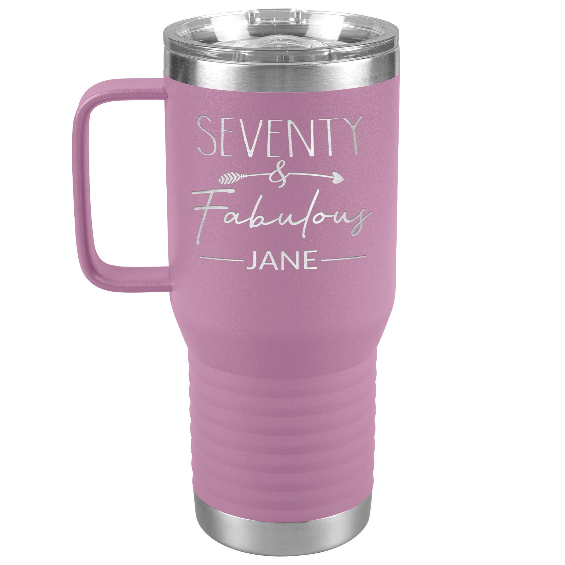 Seventy and Fabulous Name Tumbler