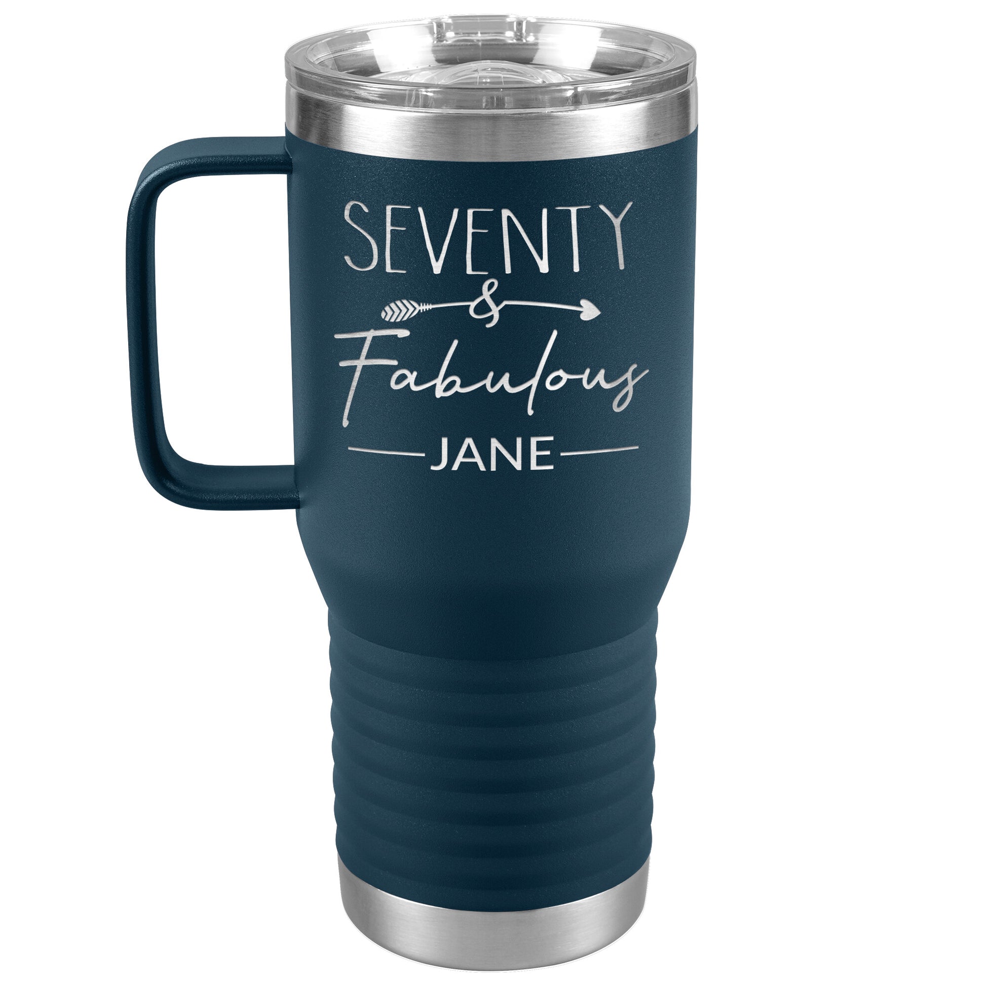 Seventy and Fabulous Name Tumbler