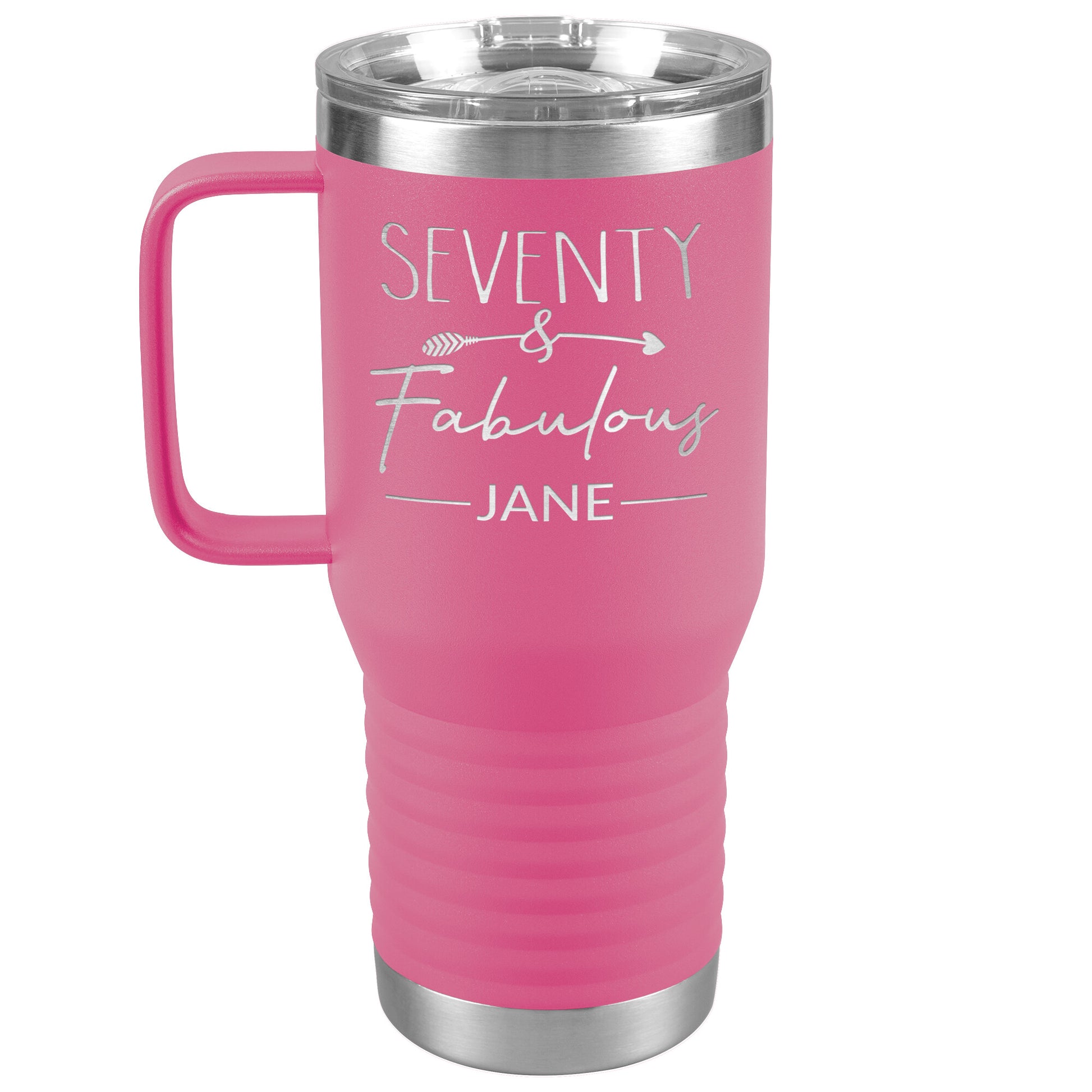 Seventy and Fabulous Name Tumbler