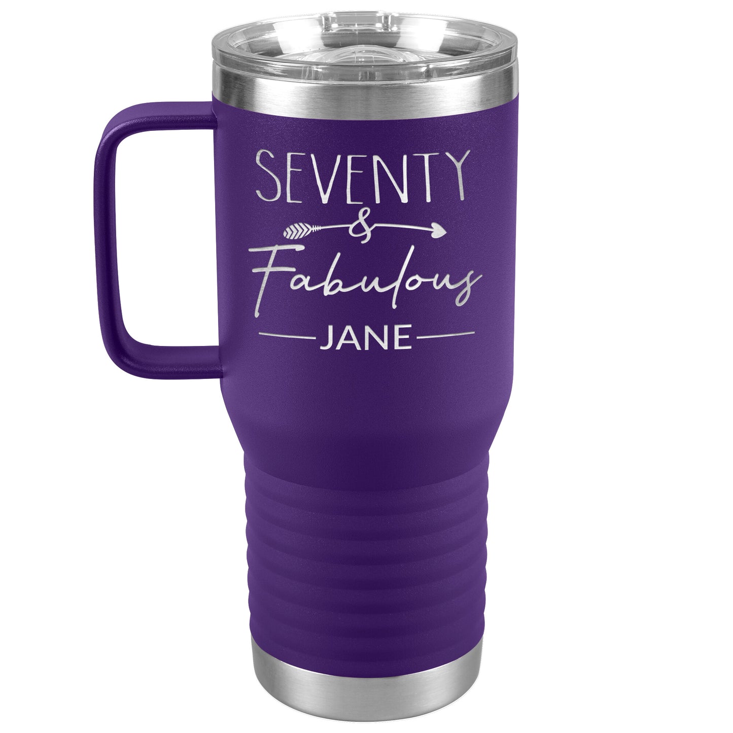 Seventy and Fabulous Name Tumbler