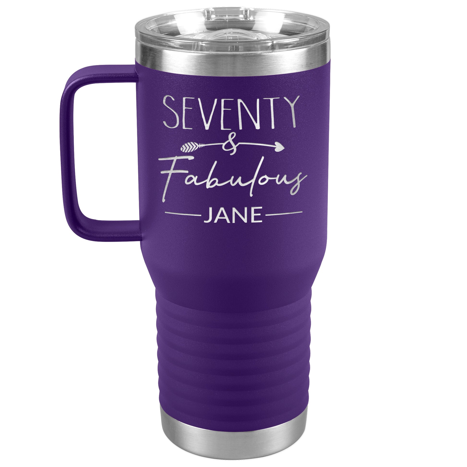Seventy and Fabulous Name Tumbler