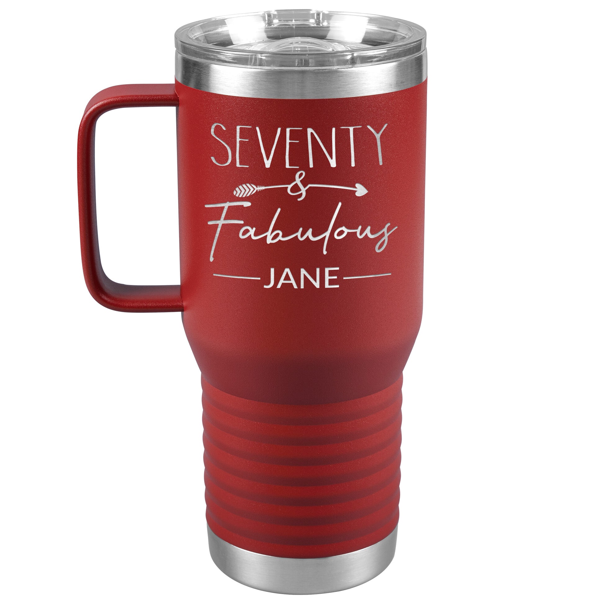 Seventy and Fabulous Name Tumbler