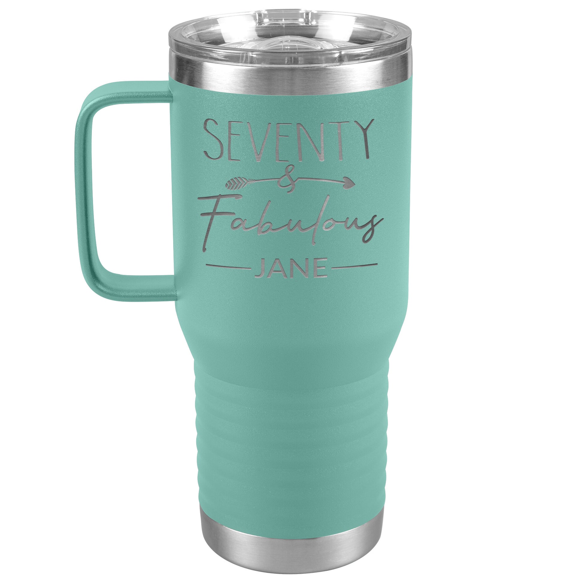 Seventy and Fabulous Name Tumbler