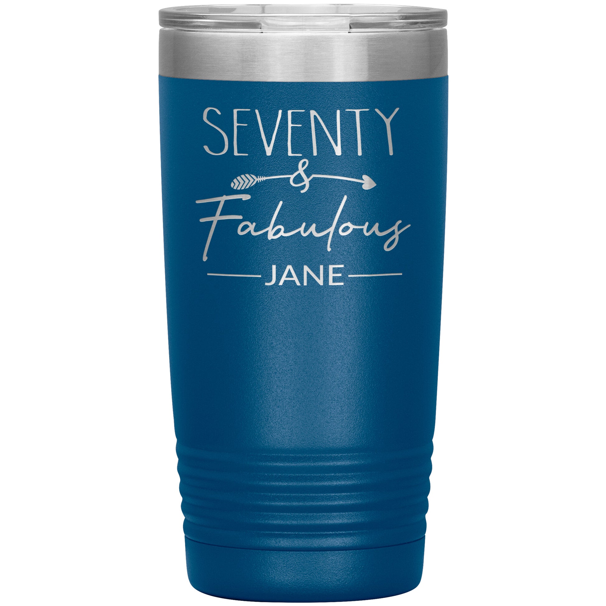 Seventy and Fabulous Name Tumbler