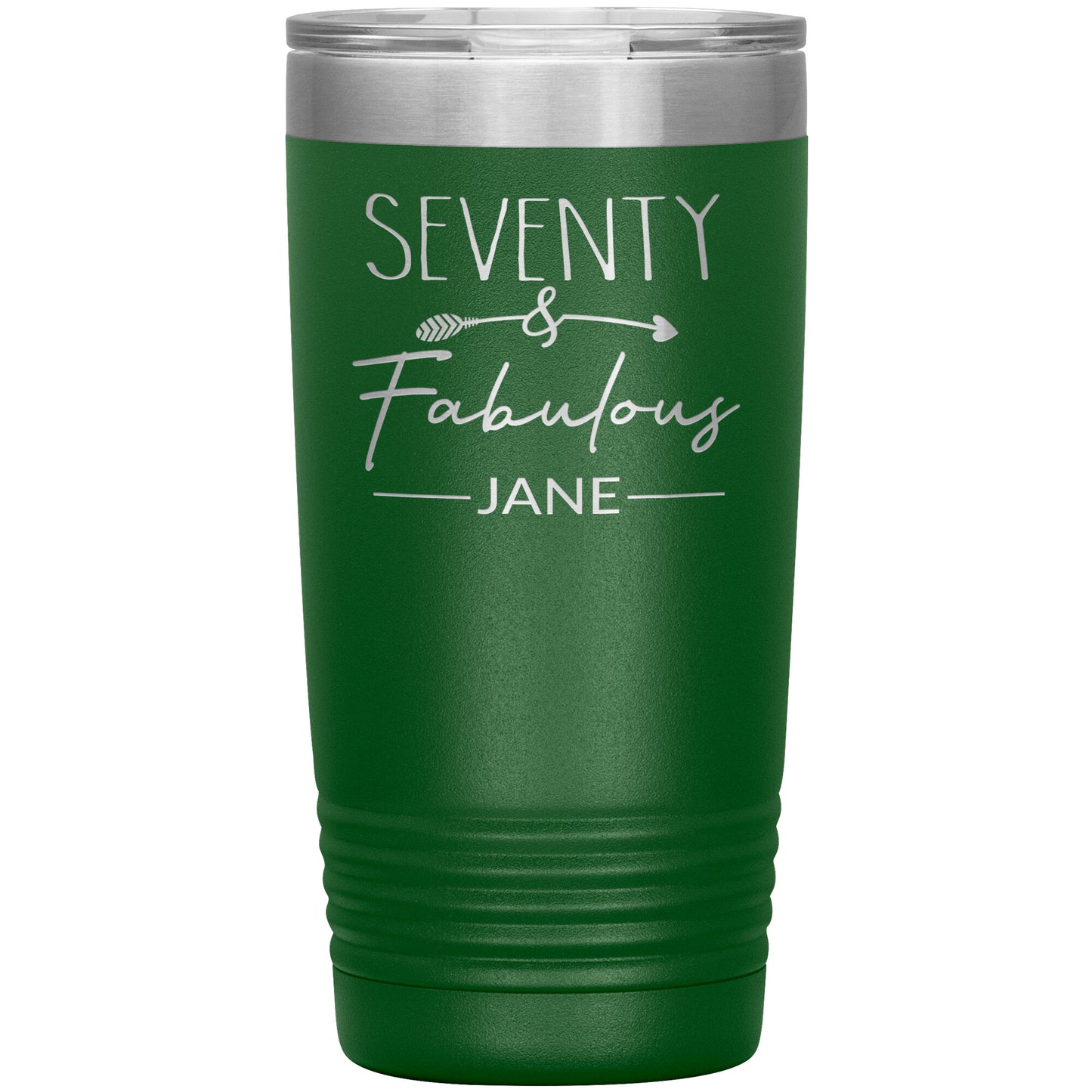 Seventy and Fabulous Name Tumbler