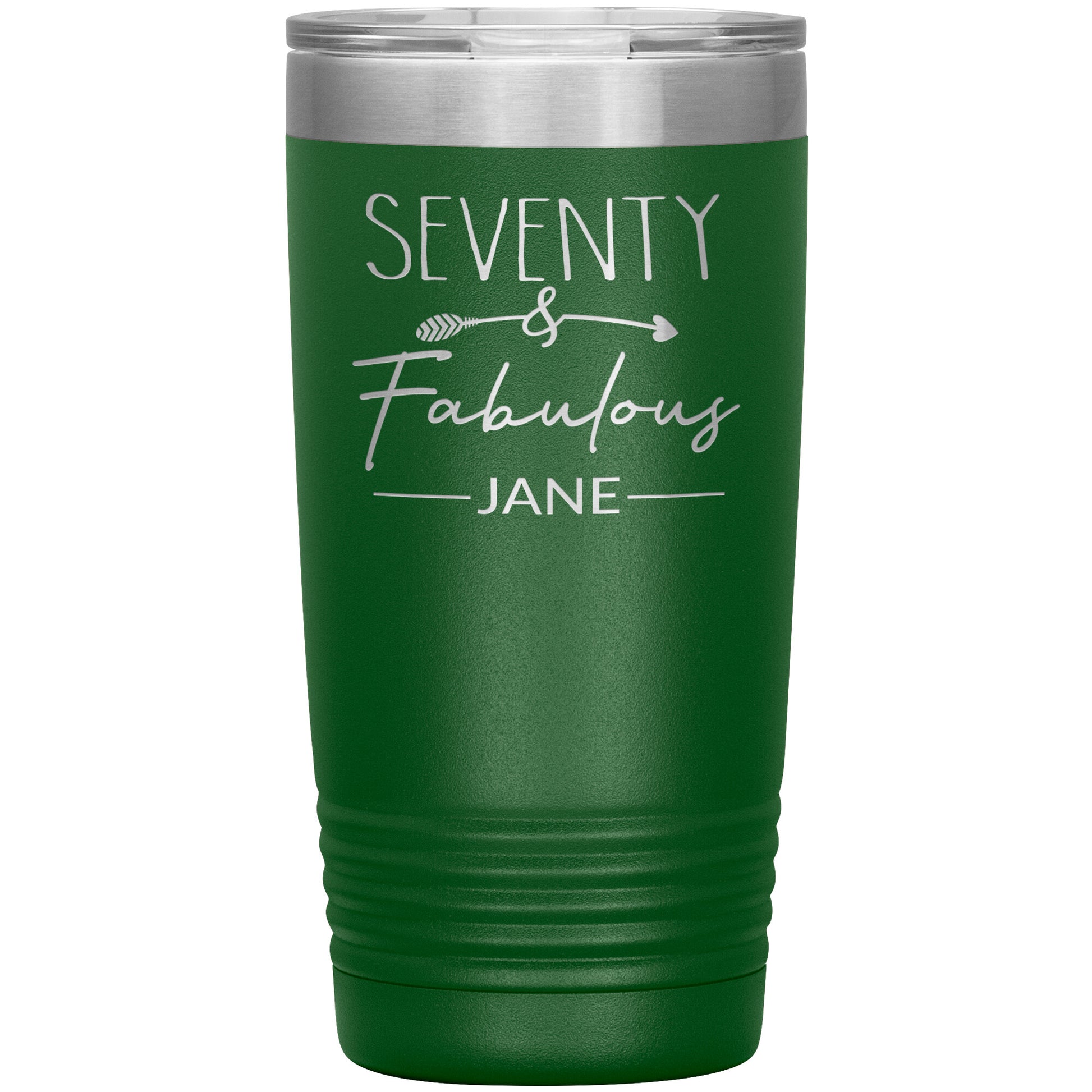Seventy and Fabulous Name Tumbler