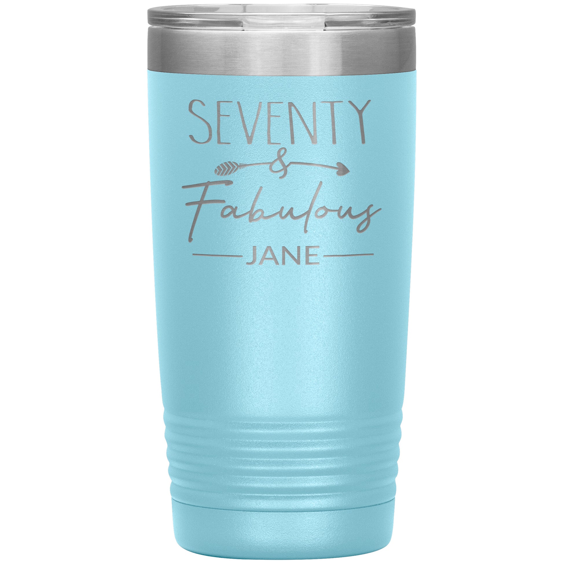Seventy and Fabulous Name Tumbler