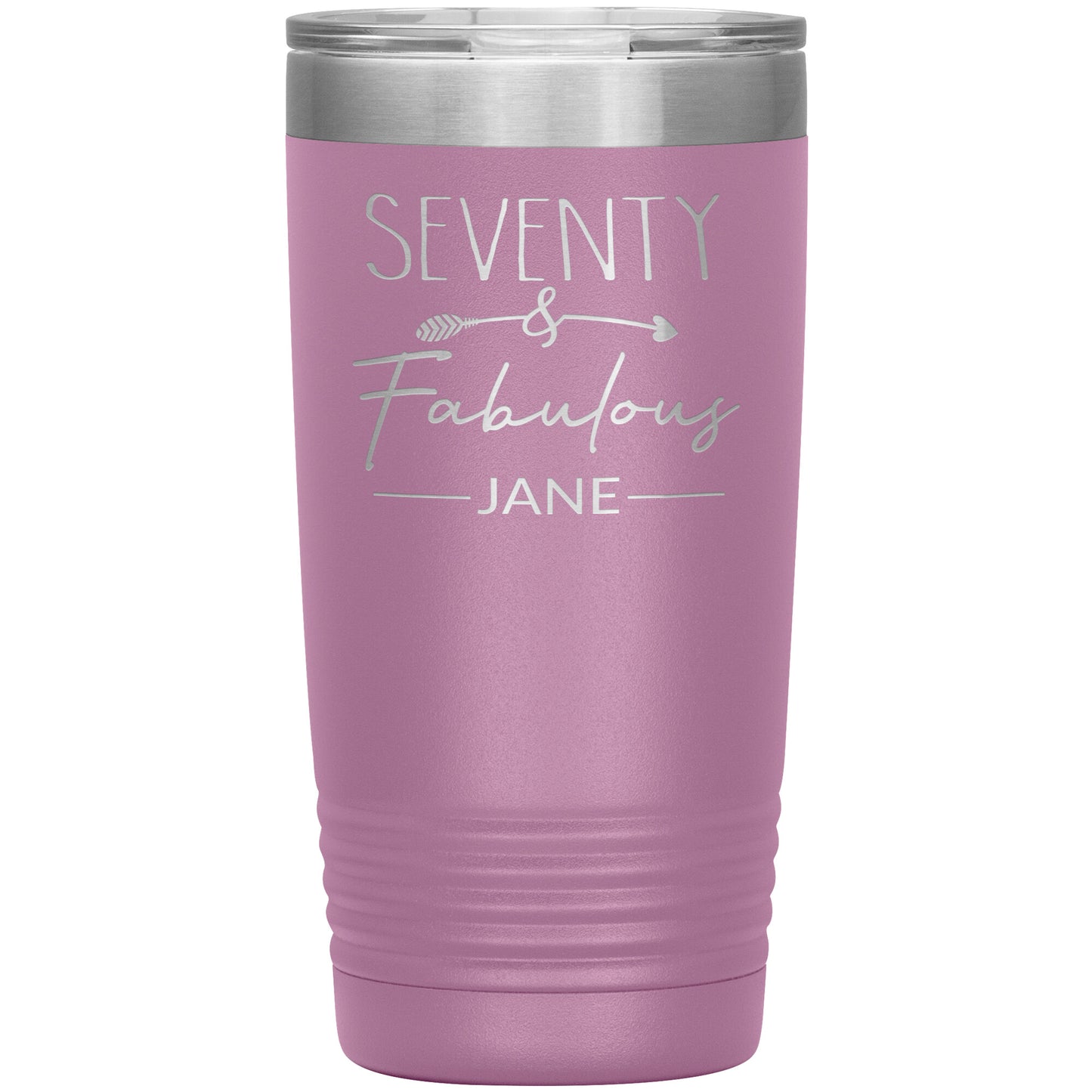 Seventy and Fabulous Name Tumbler