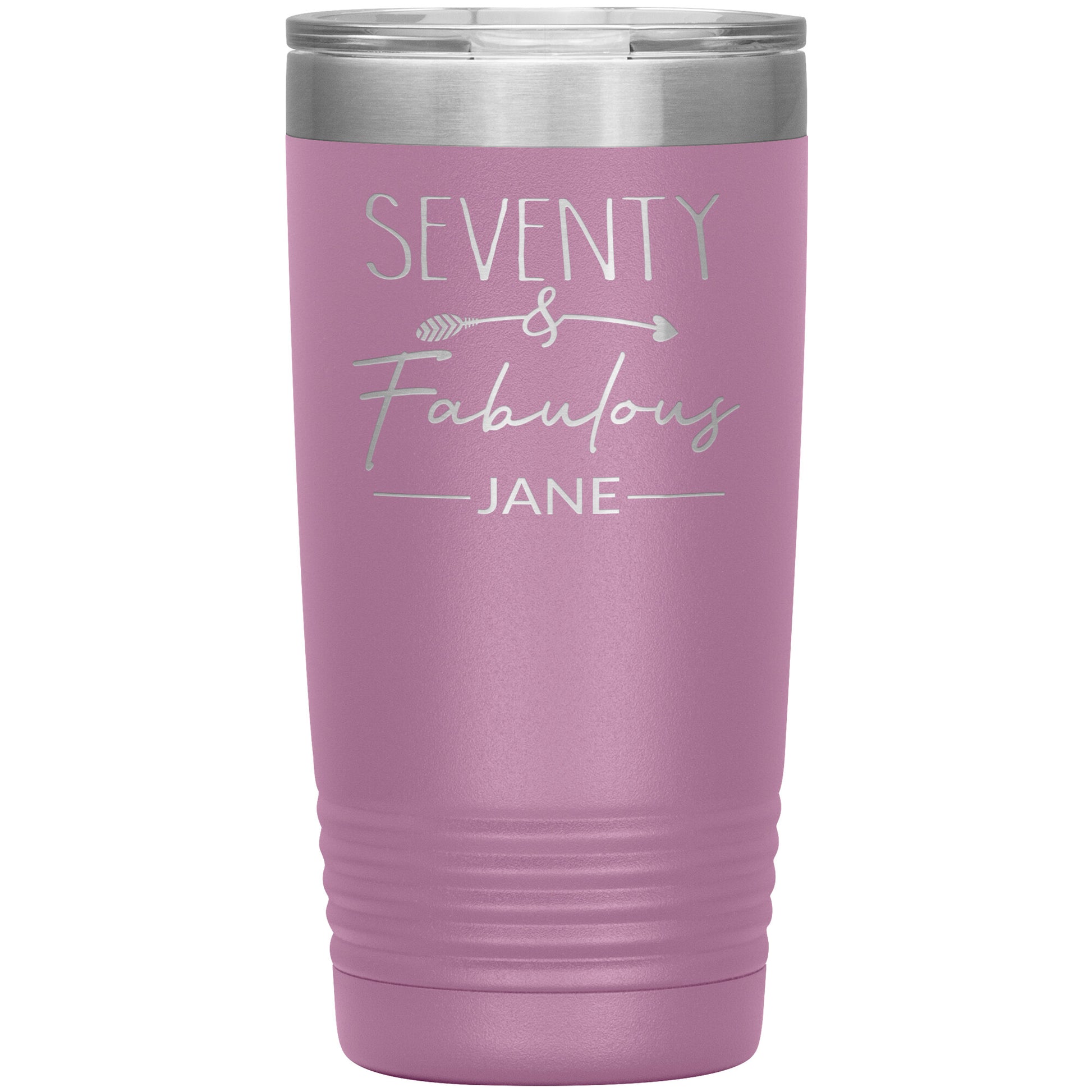 Seventy and Fabulous Name Tumbler