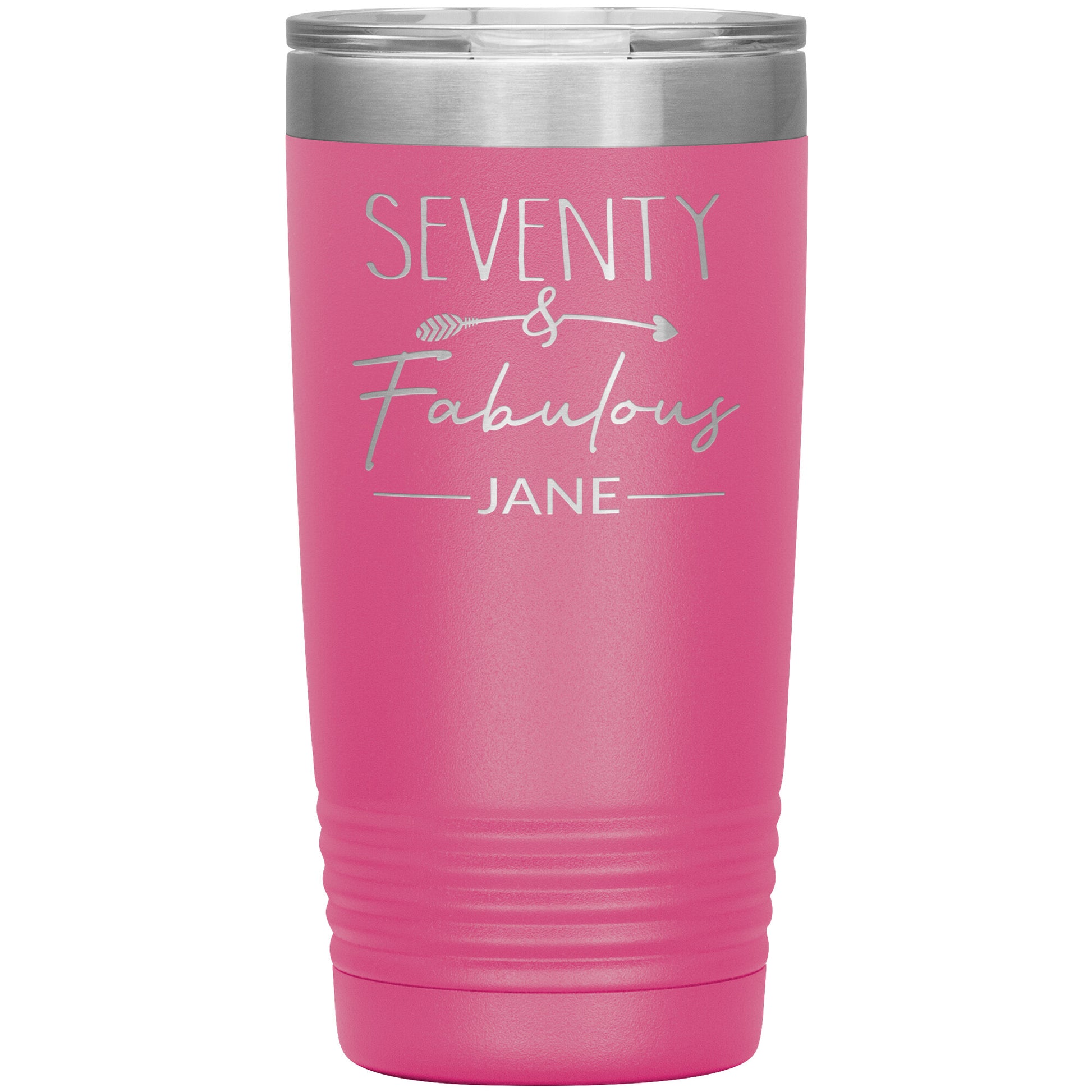 Seventy and Fabulous Name Tumbler