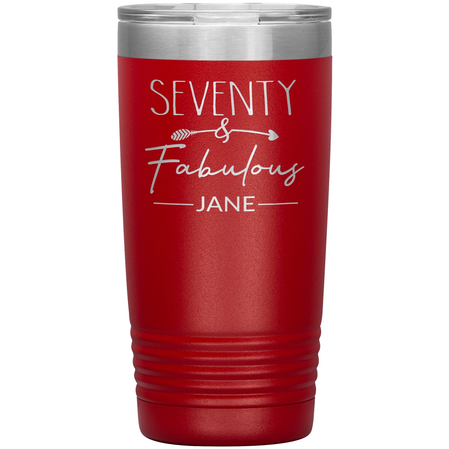 Seventy and Fabulous Name Tumbler