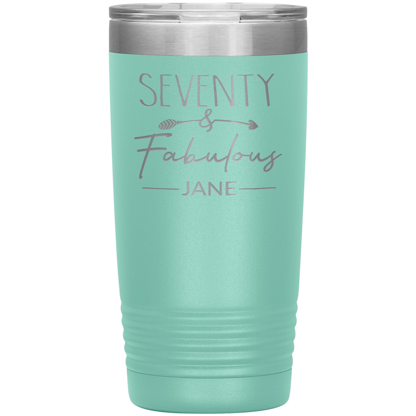 Seventy and Fabulous Name Tumbler