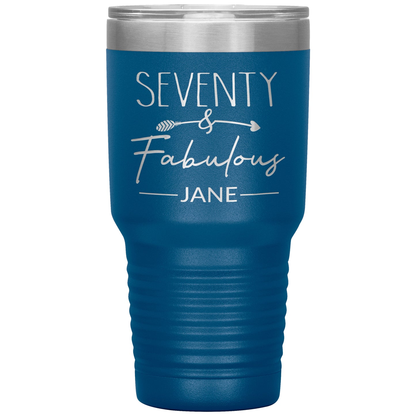 Seventy and Fabulous Name Tumbler