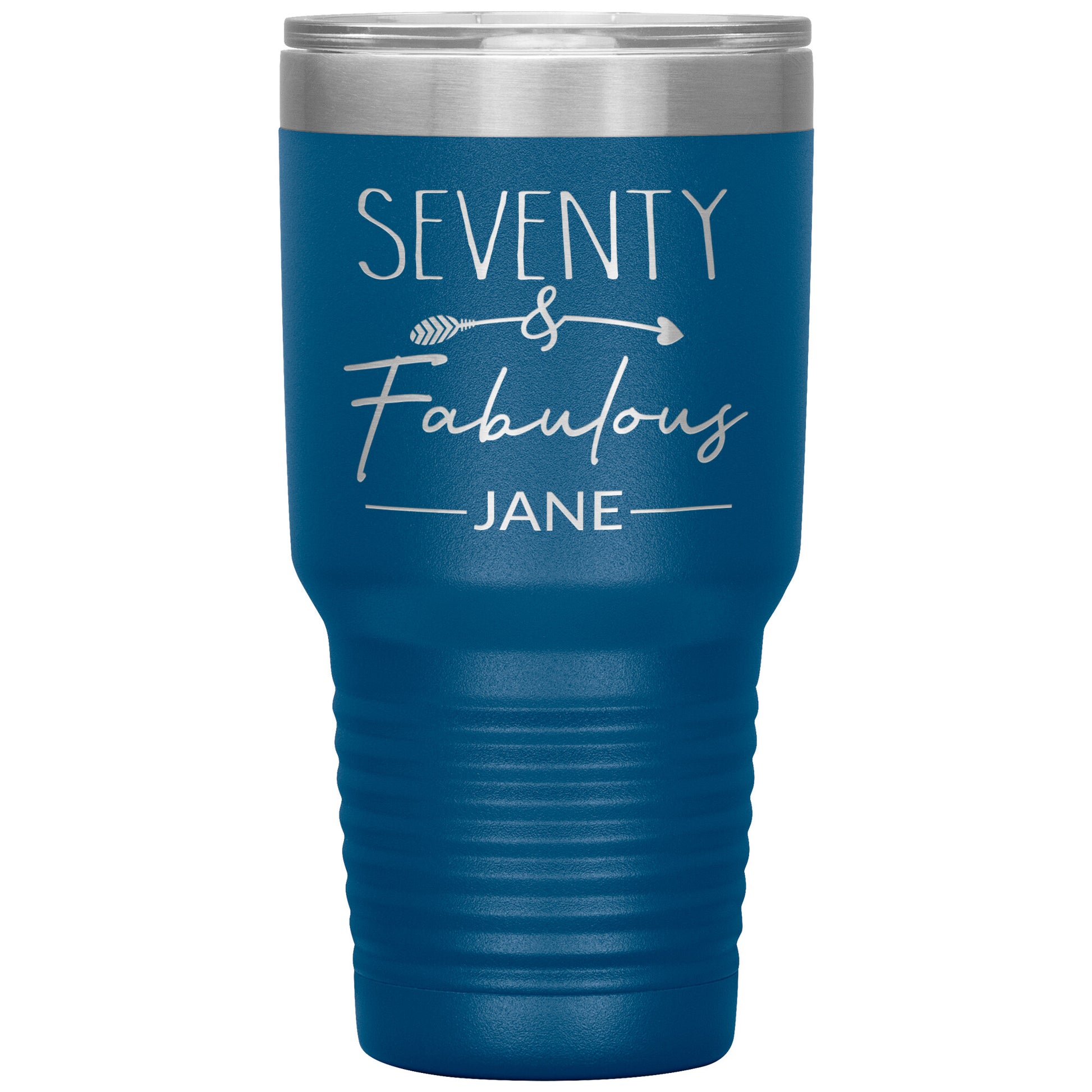Seventy and Fabulous Name Tumbler