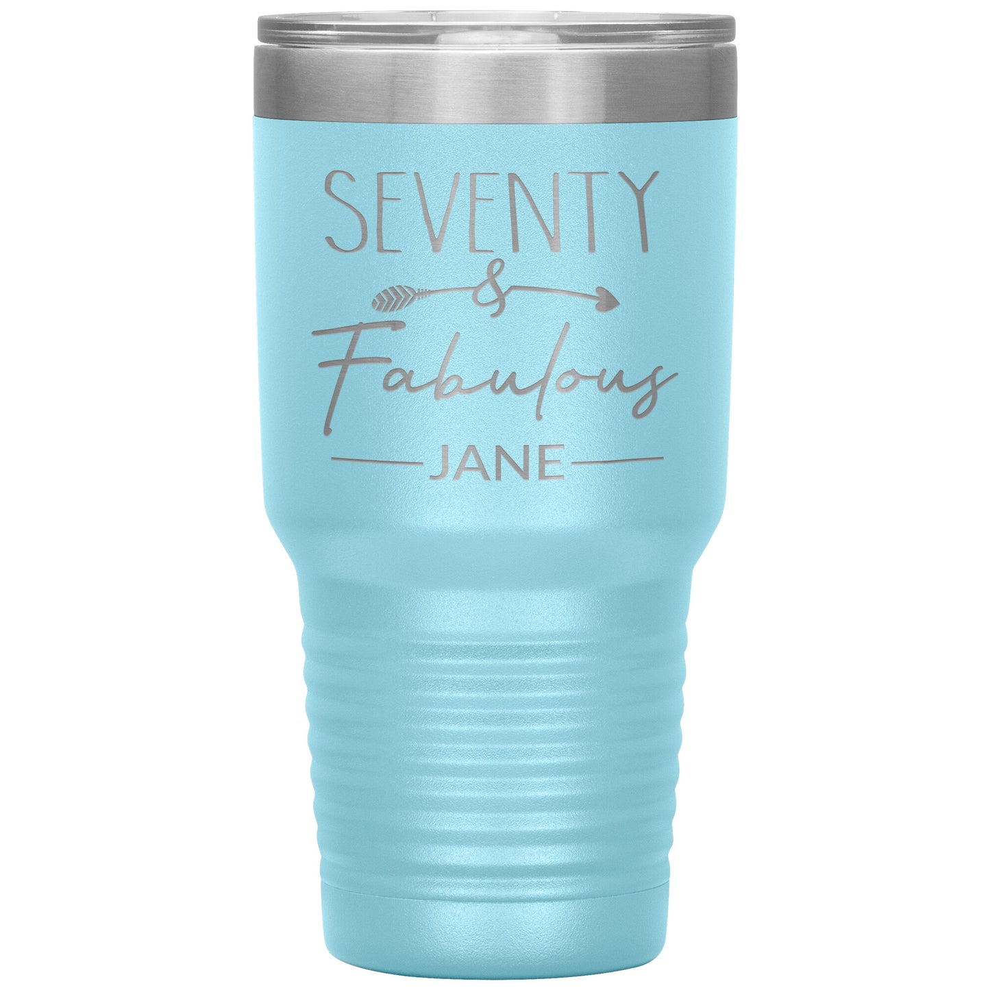 Seventy and Fabulous Name Tumbler