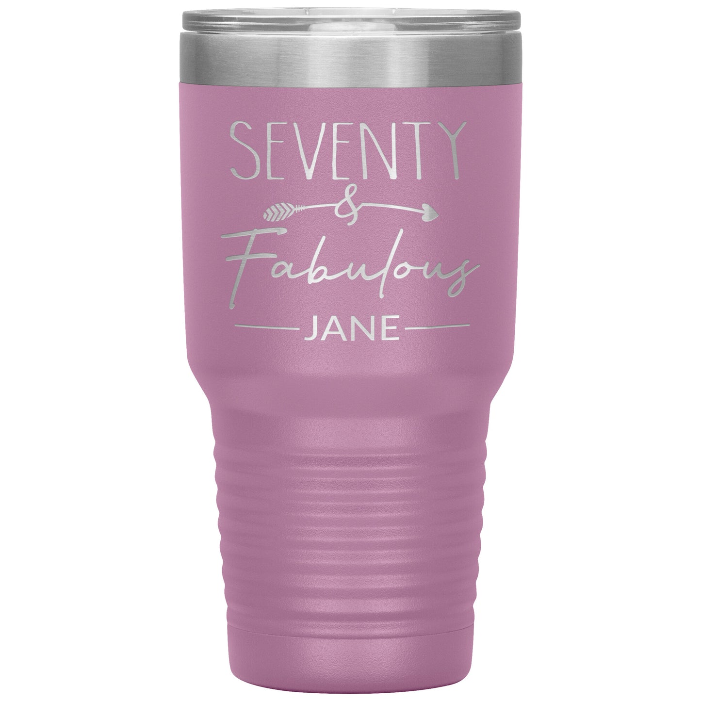 Seventy and Fabulous Name Tumbler