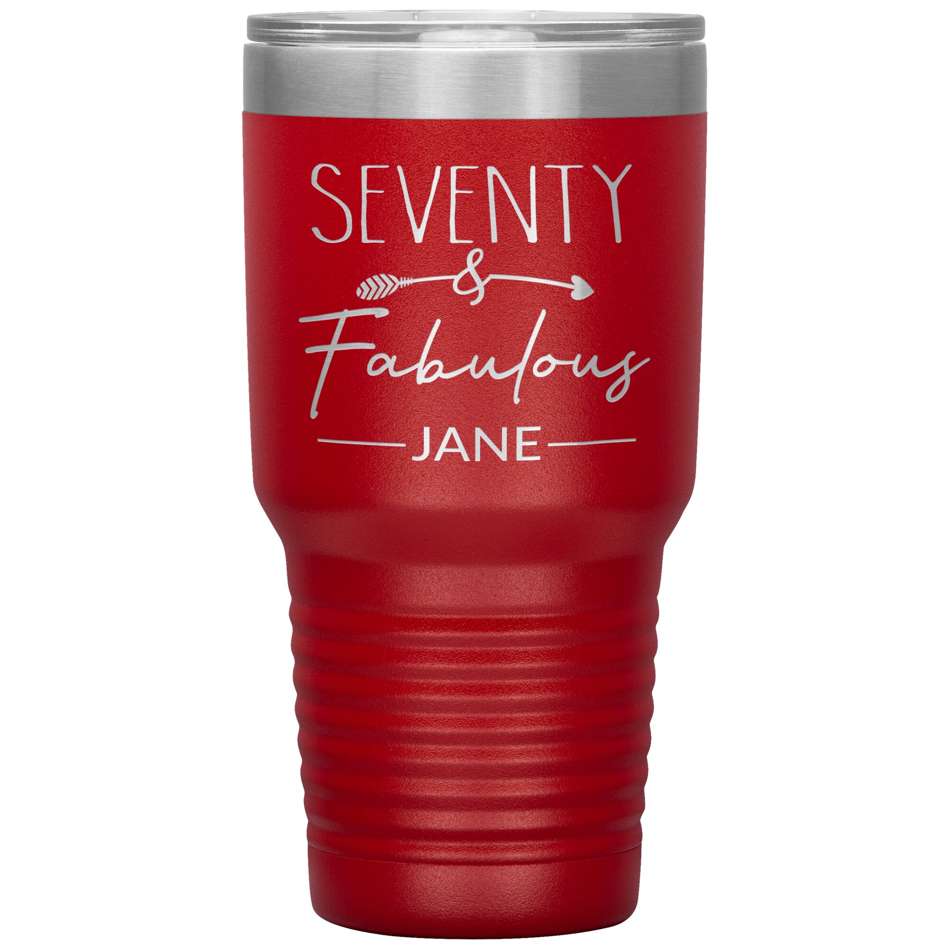 Seventy and Fabulous Name Tumbler